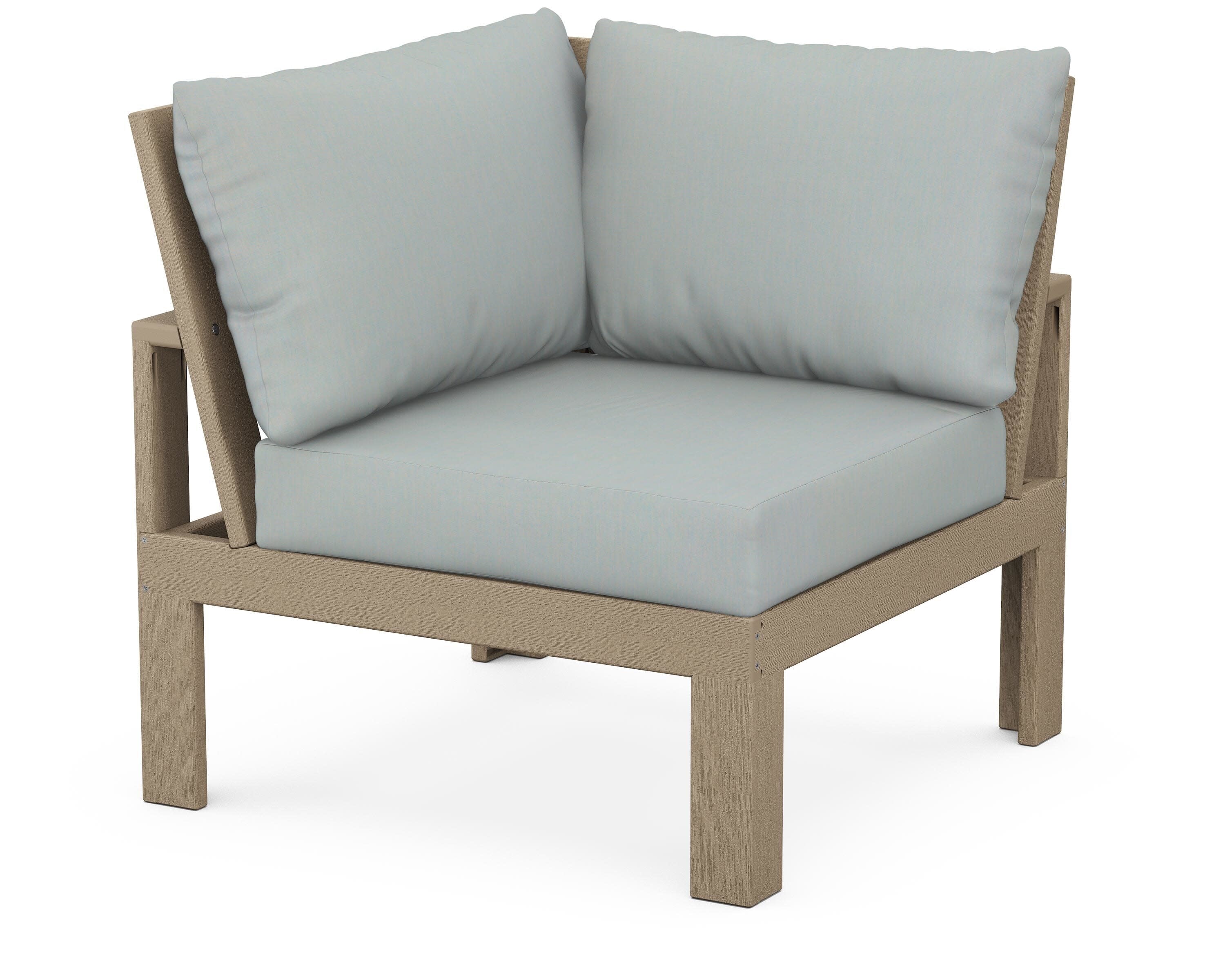 Modular Corner Chair in Vintage Sahara / Spa