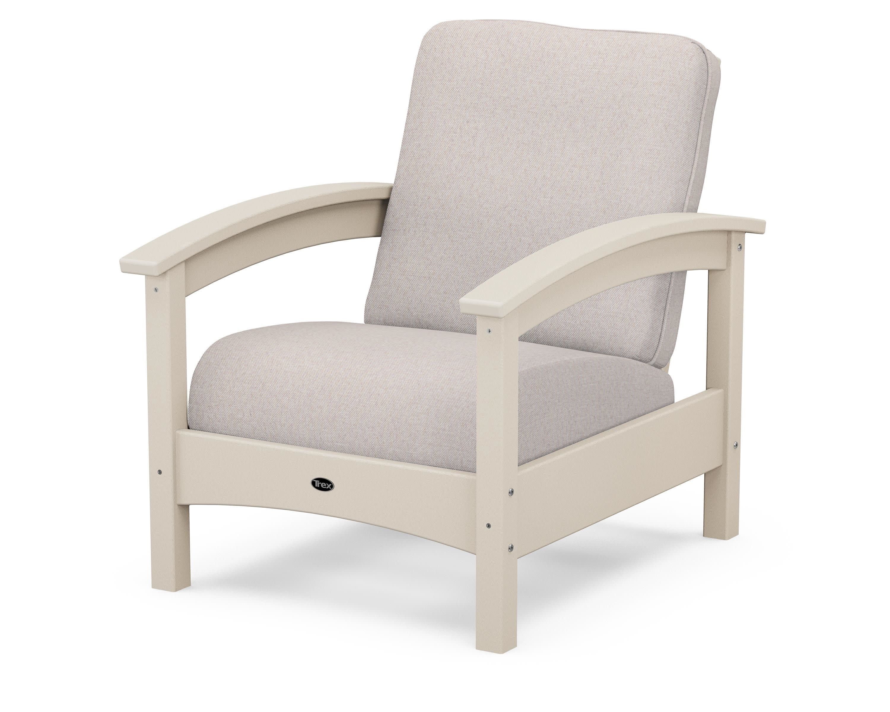 Rockport Club Chair in Sand Castle / Dune Burlap