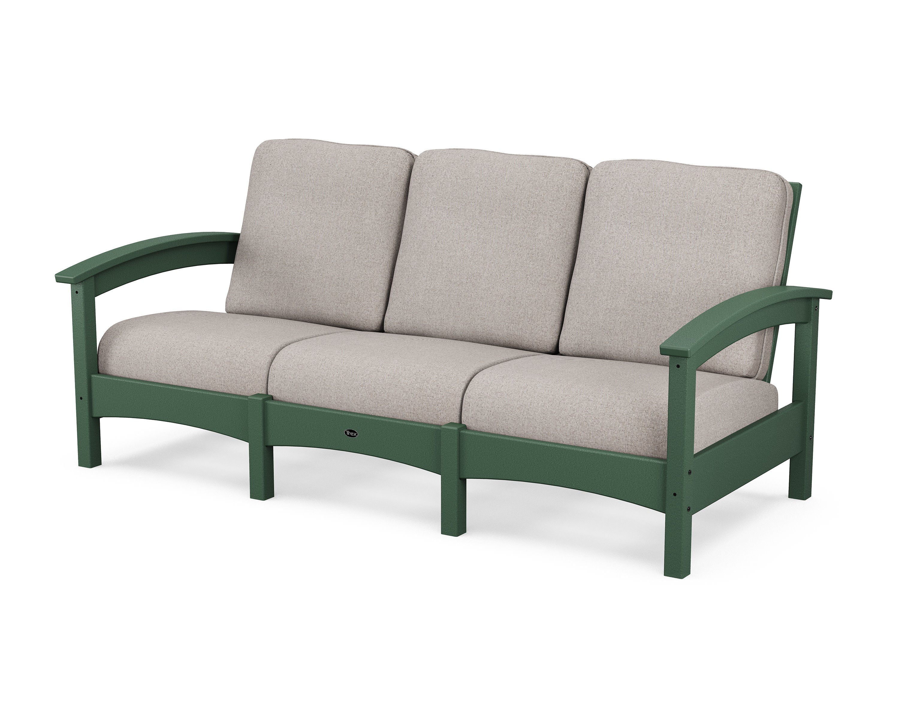 Rockport Club Sofa in Rainforest Canopy / Weathered Tweed