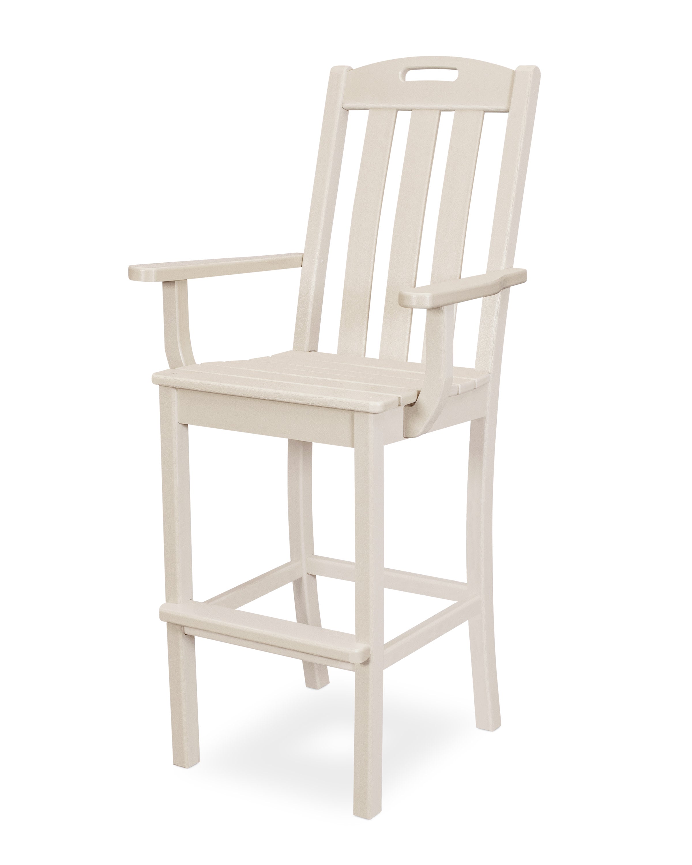 Yacht Club Bar Arm Chair in Sand Castle