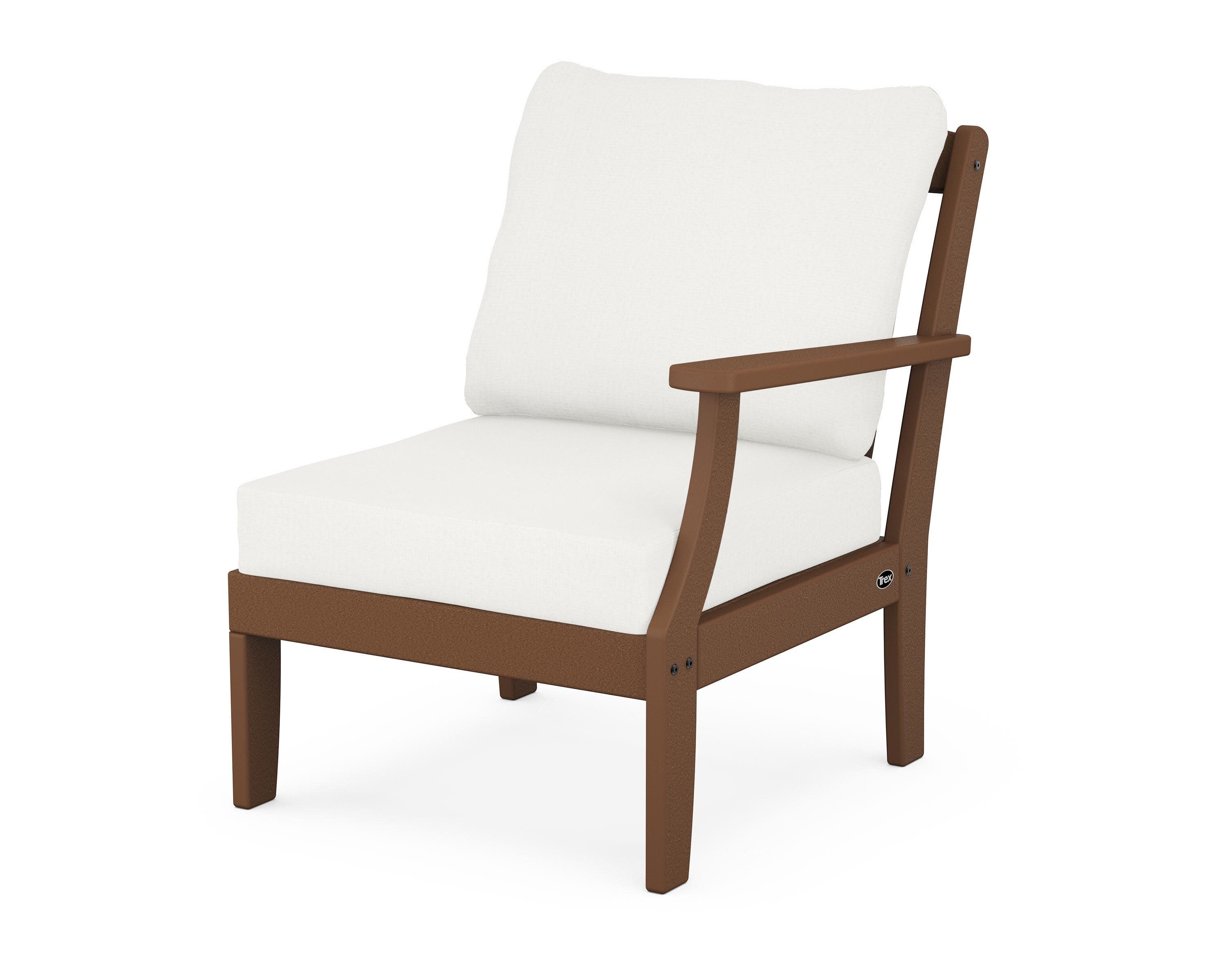 Yacht Club Modular Right Arm Chair in Tree House / Natural Linen