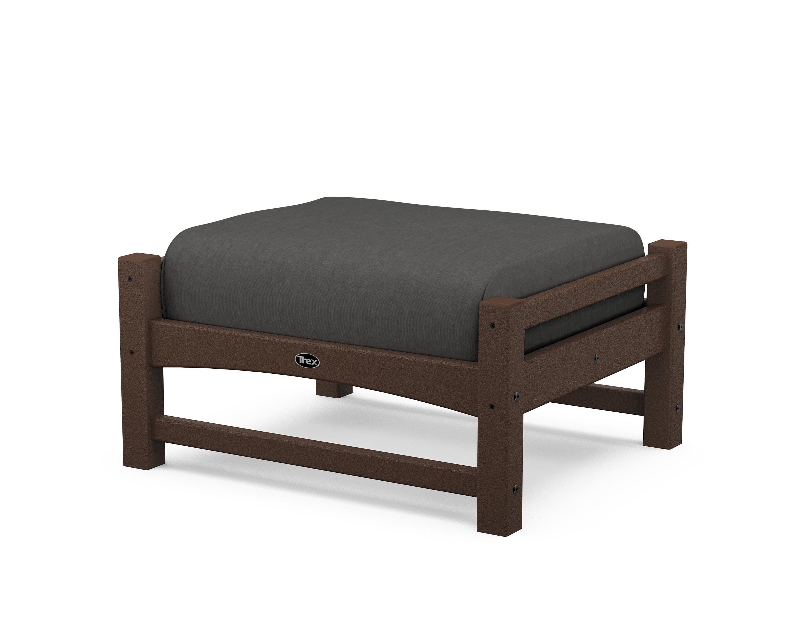 Rockport Club Ottoman in Vintage Lantern / Spectrum Carbon