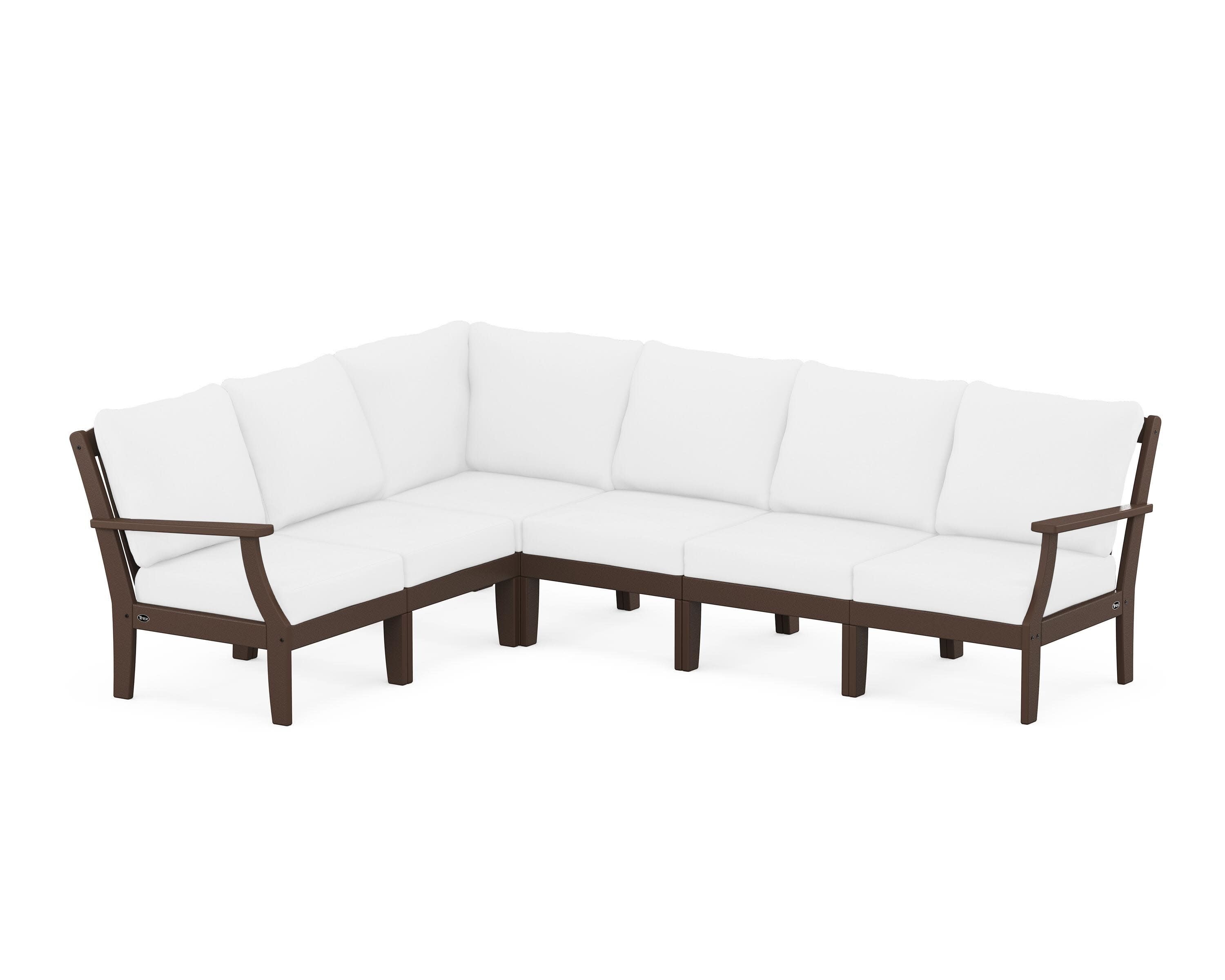 Yacht Club Modular 6-Piece Deep Seating Set in Vintage Lantern / Natural