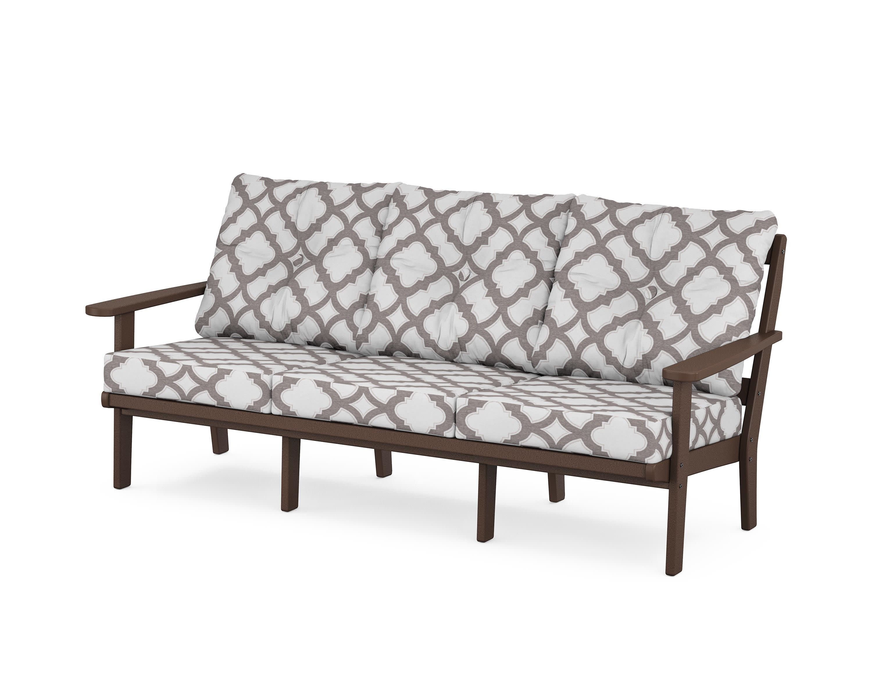 Cape Cod Deep Seating Sofa in Vintage Lantern / Trellis Grey Mist