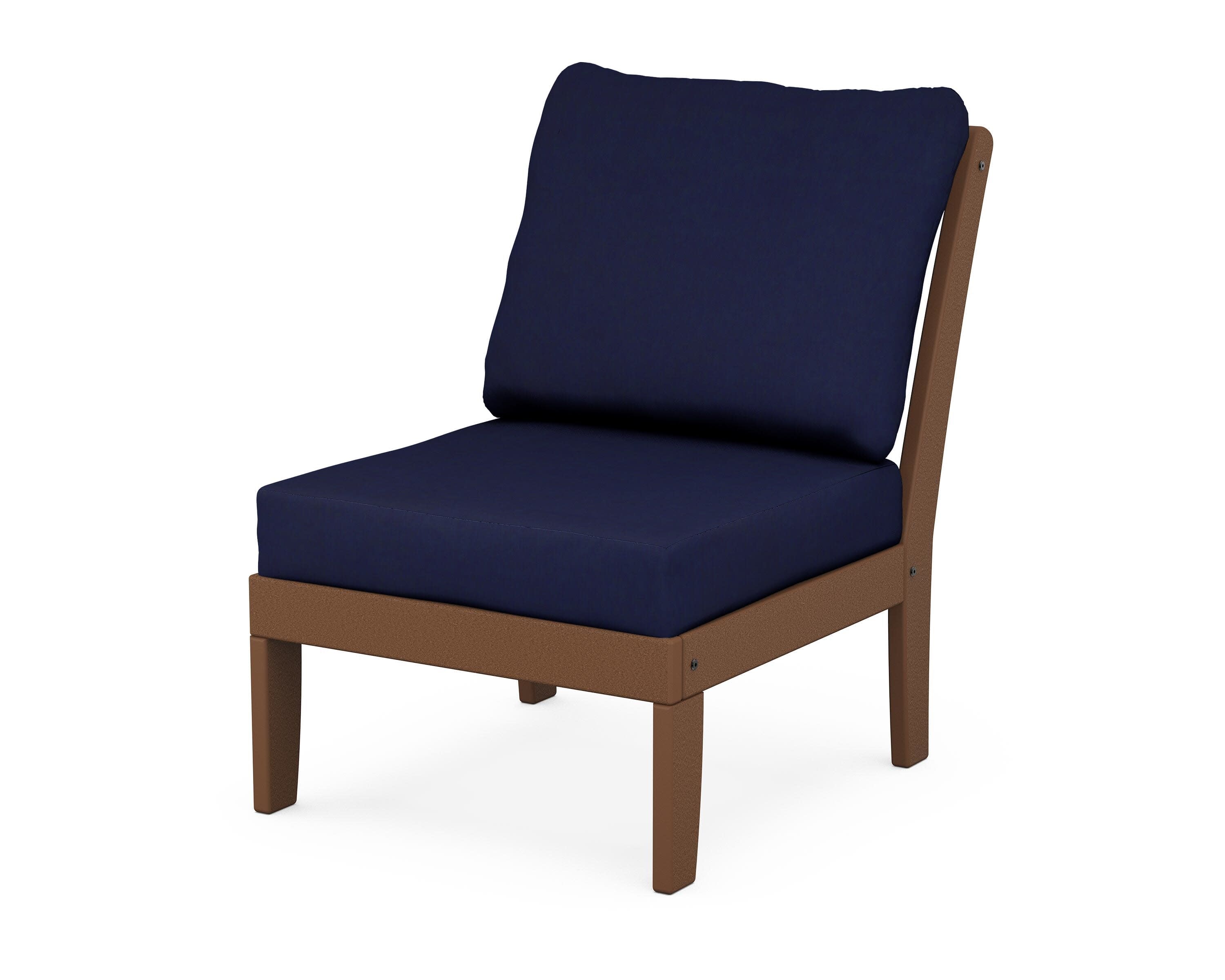 Yacht Club Modular Armless Chair in Tree House / Navy
