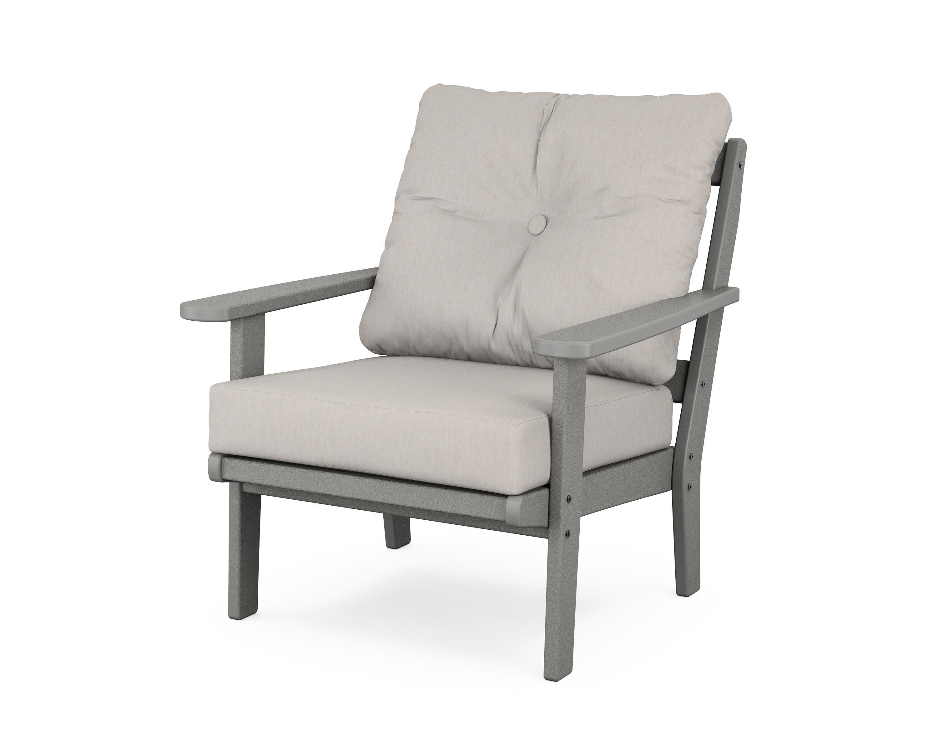 Cape Cod Deep Seating Chair in Stepping Stone / Cast Ash