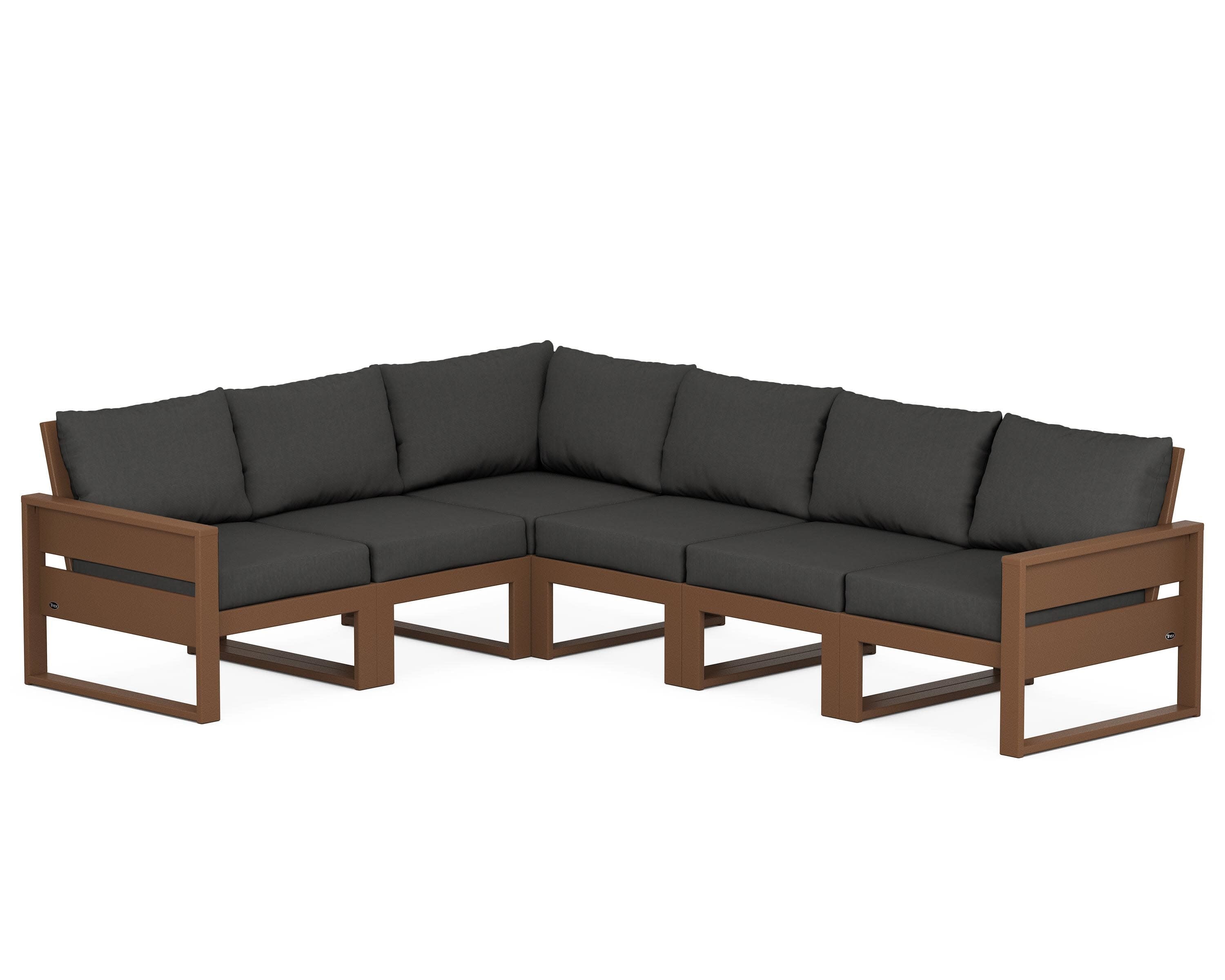 Eastport 6-Piece Sectional in Tree House / Spectrum Carbon