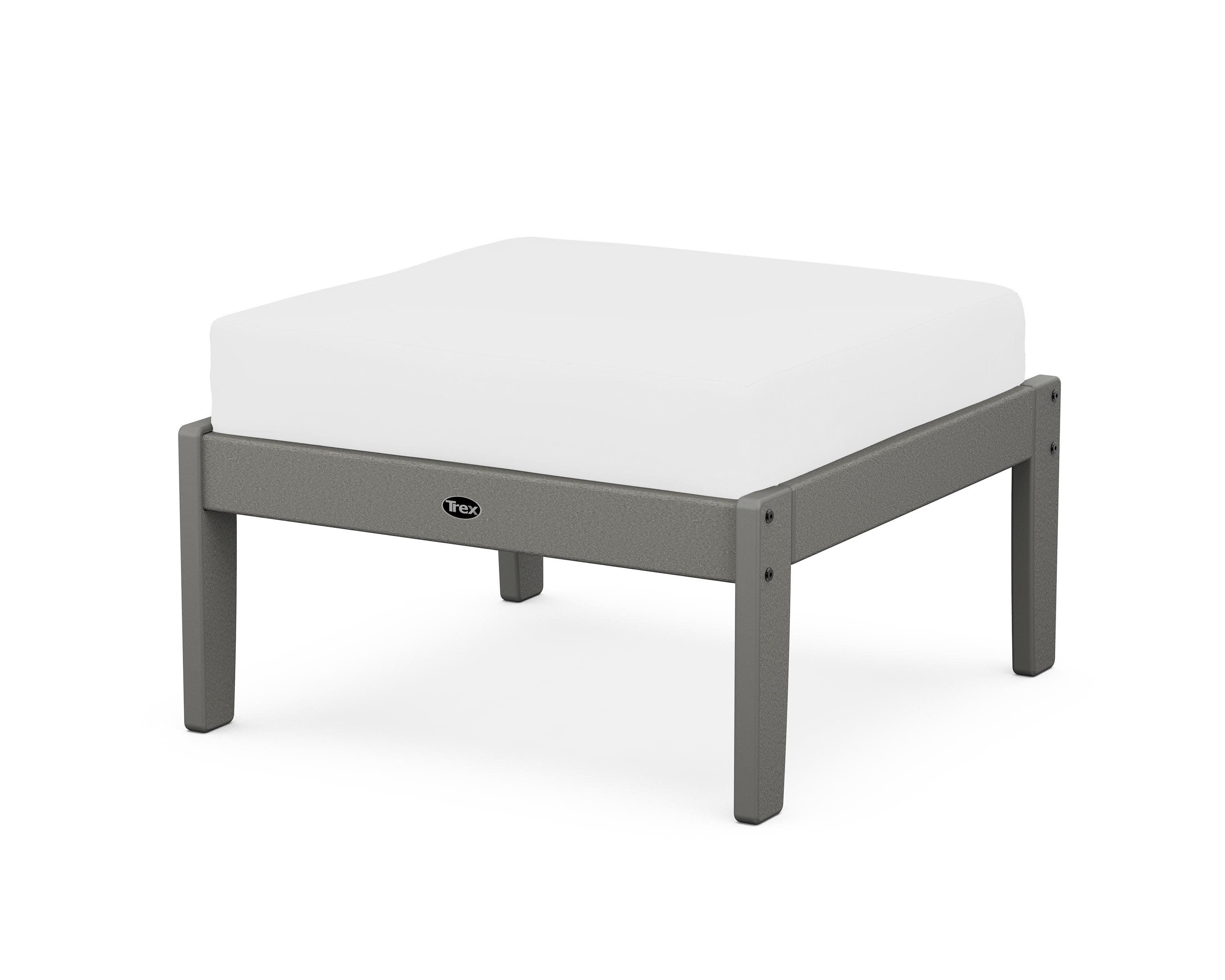 Yacht Club Deep Seating Ottoman in Stepping Stone / Natural