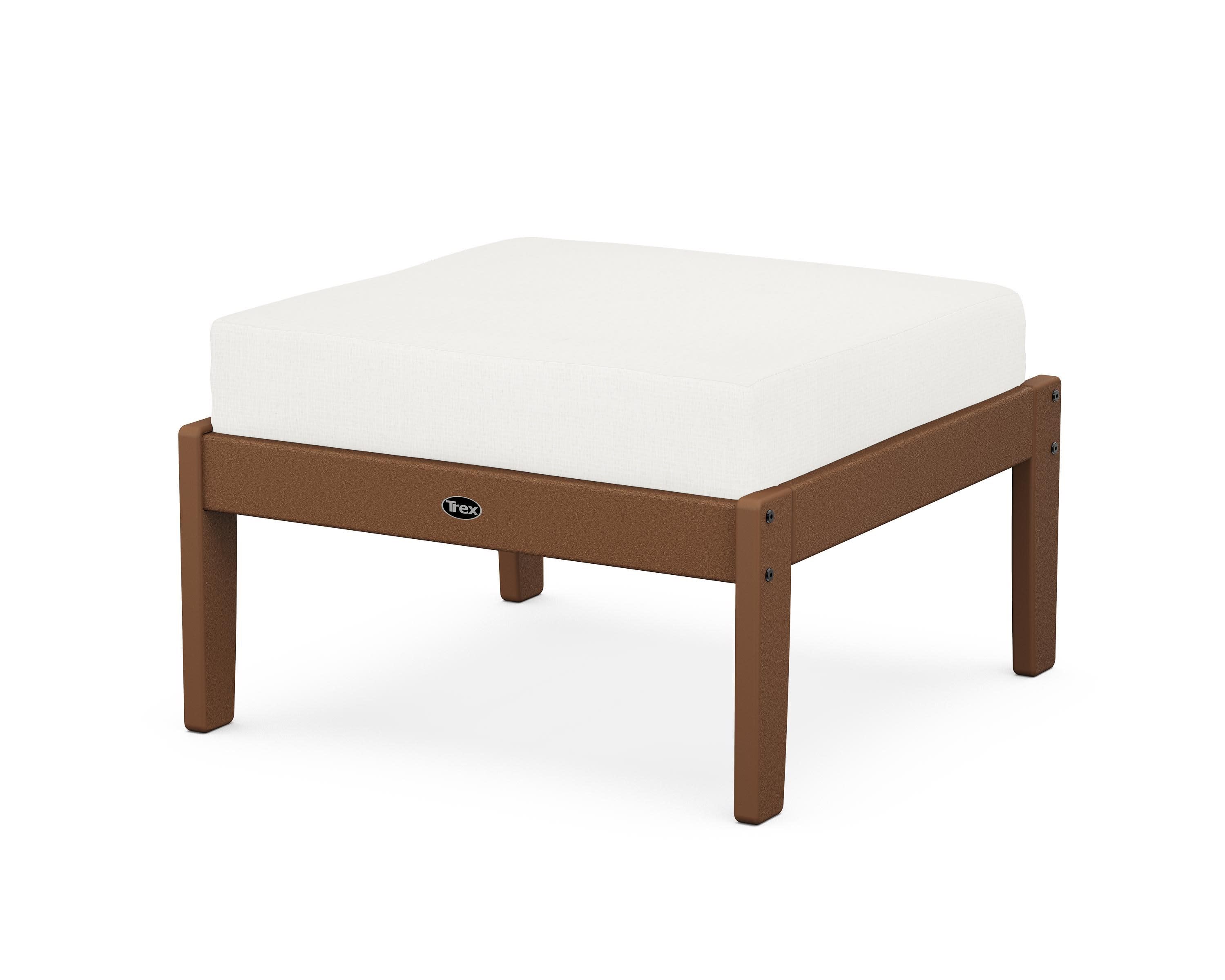Yacht Club Deep Seating Ottoman in Tree House / Natural Linen
