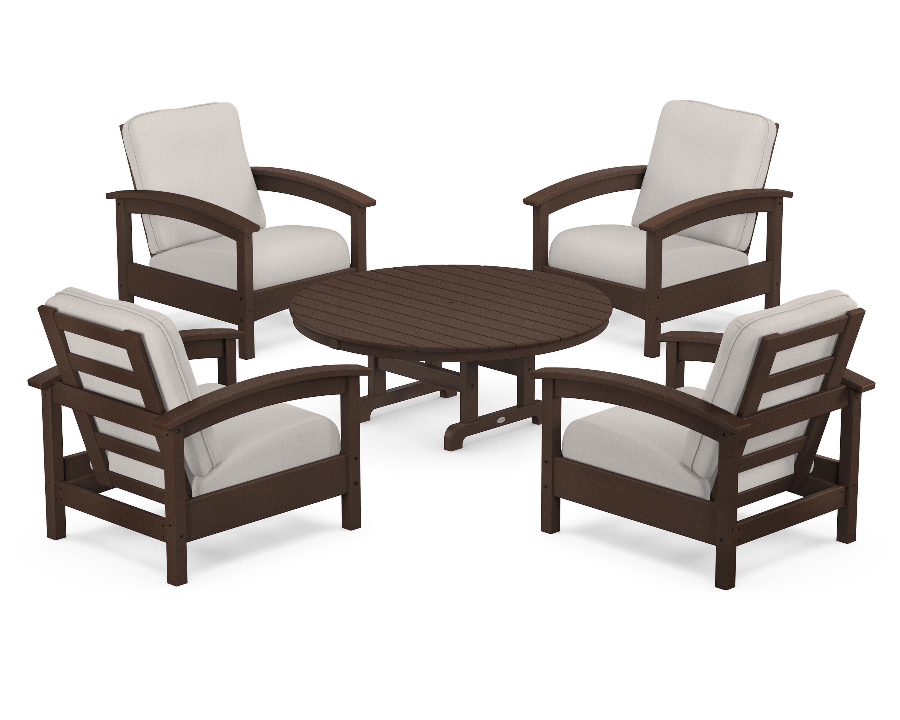 Rockport 5-Piece Deep Seating Set in Vintage Lantern / Cast Ash