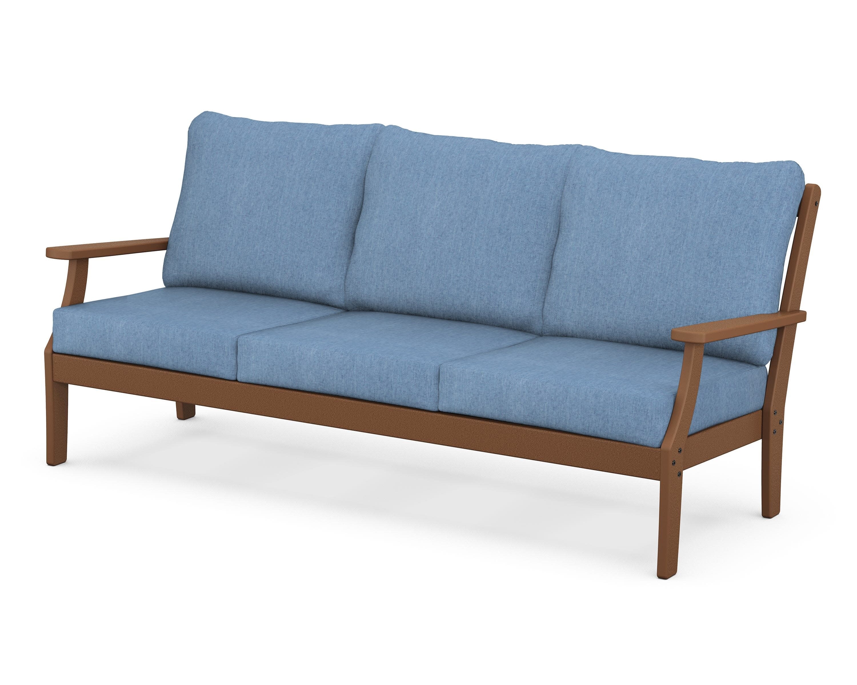 Yacht Club Deep Seating Sofa in Tree House / Sky Blue