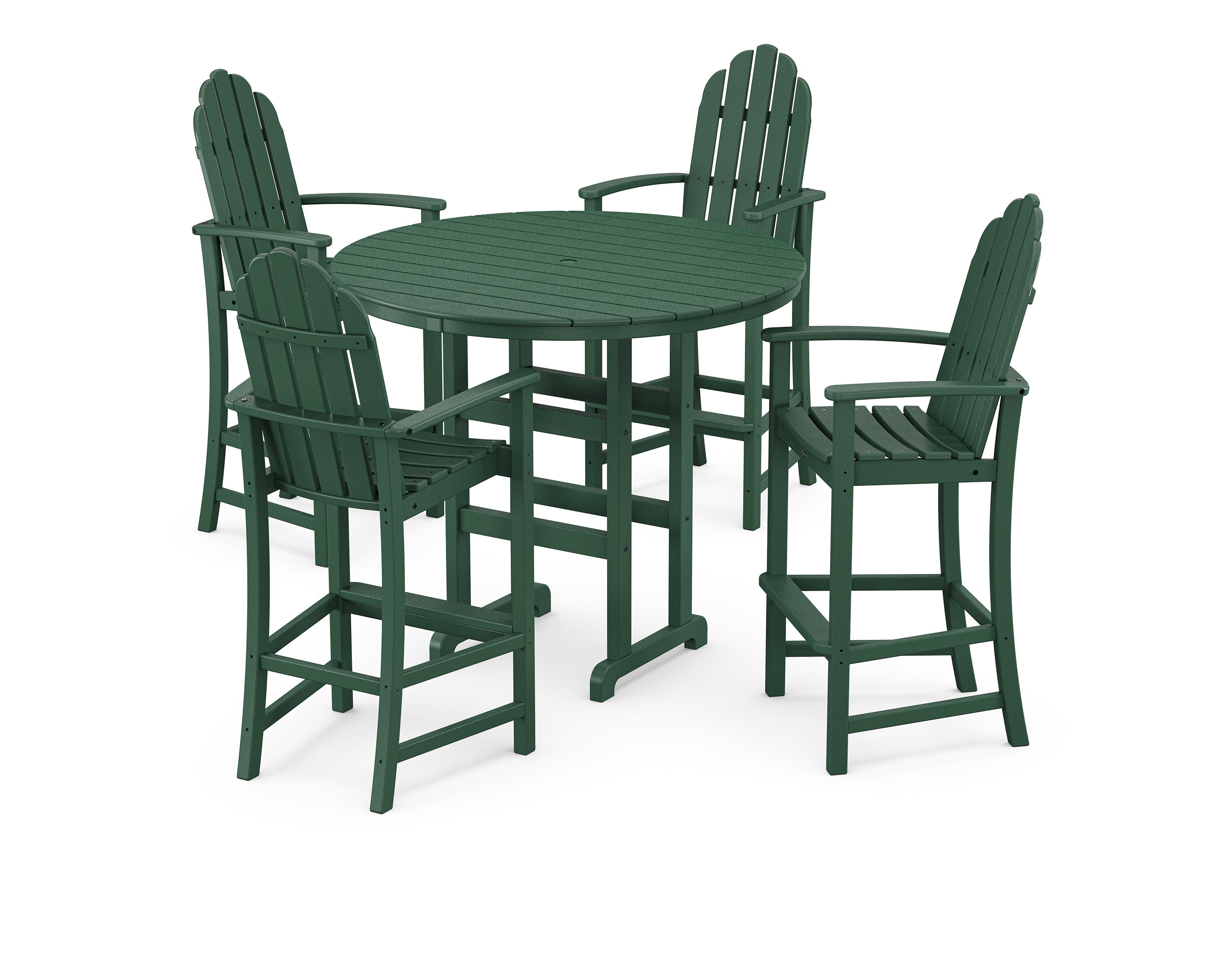 Cape Cod 5-Piece Round Bar Set in Rainforest Canopy