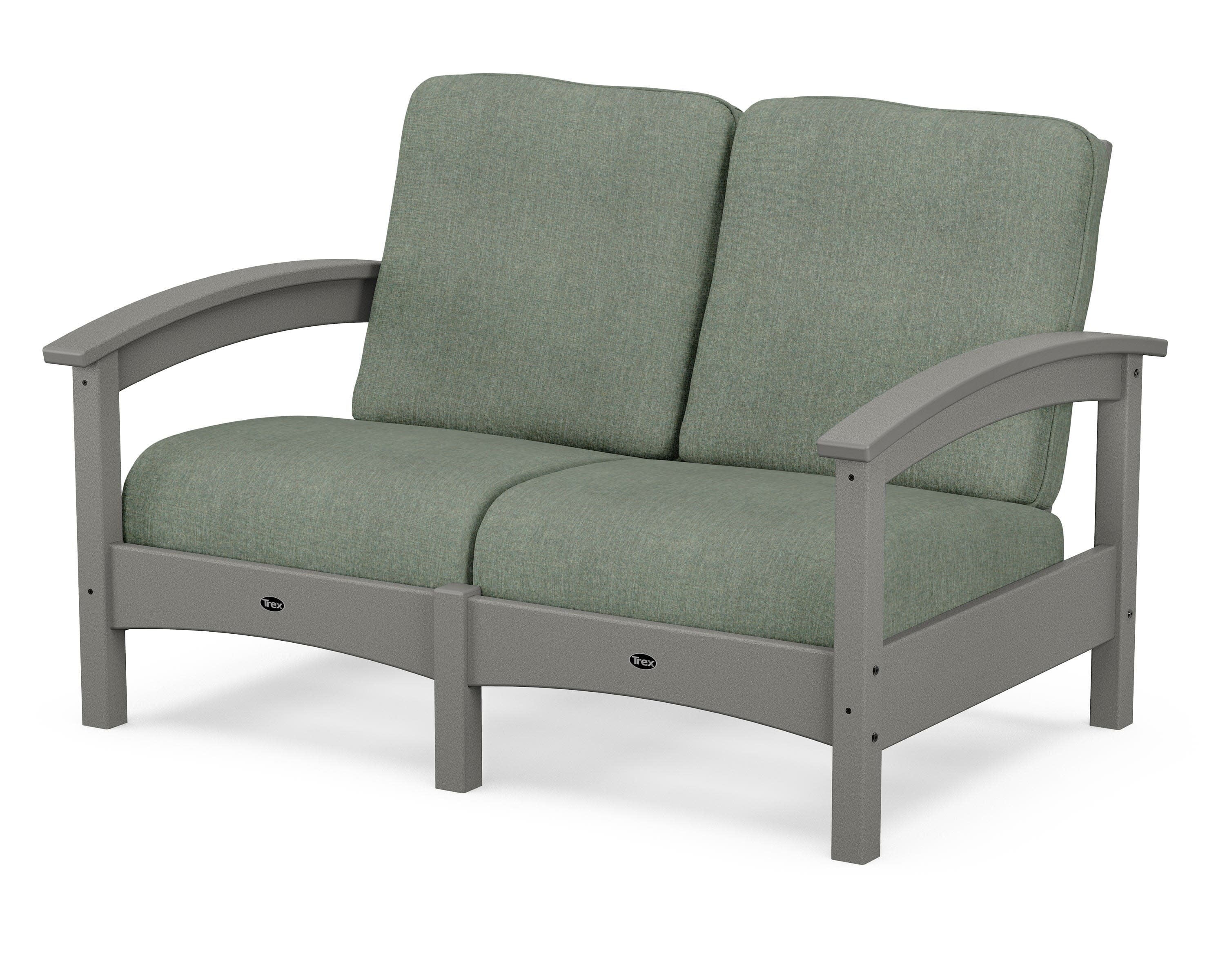 Rockport Club Loveseat in Stepping Stone / Cast Sage