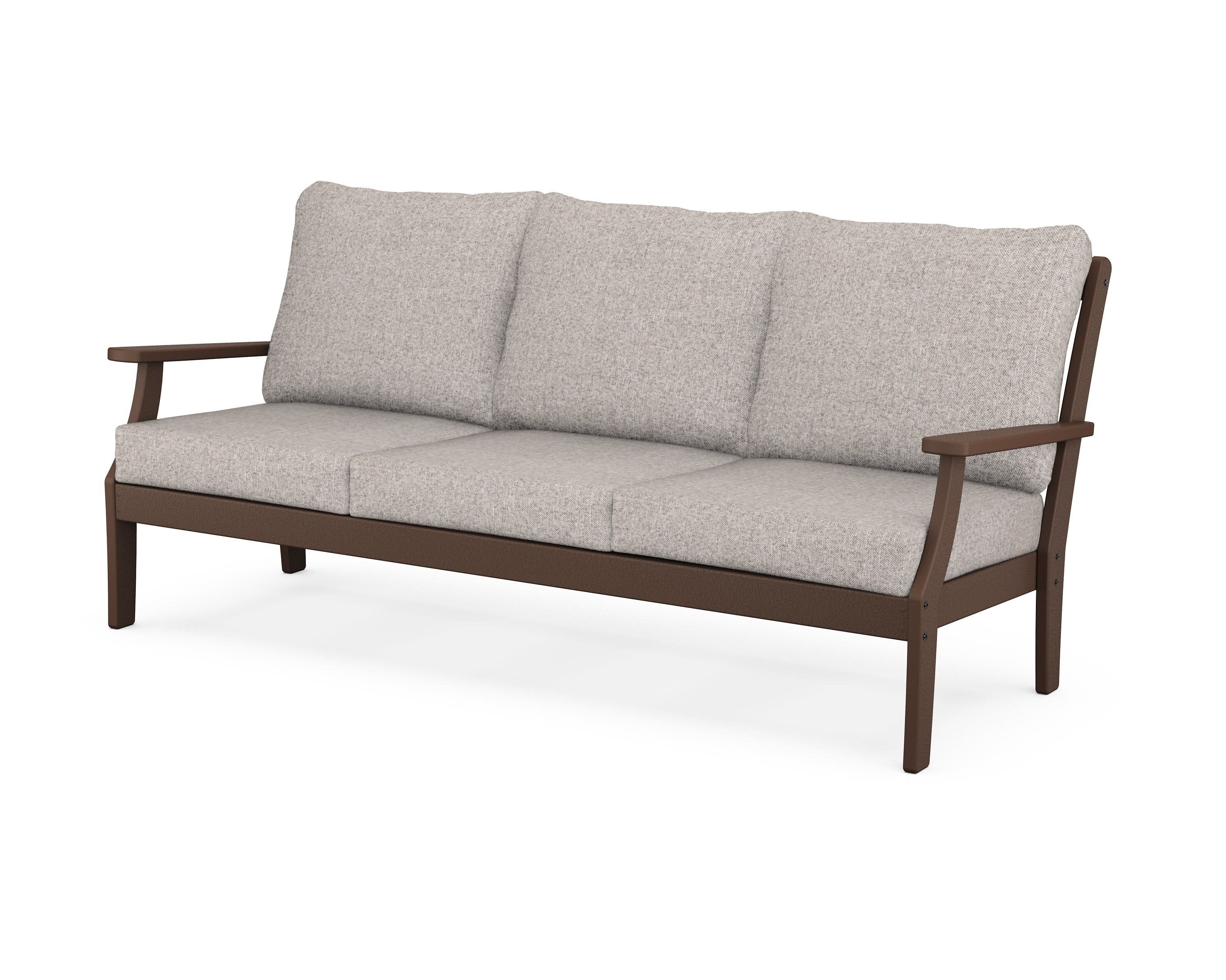 Yacht Club Deep Seating Sofa in Vintage Lantern / Weathered Tweed