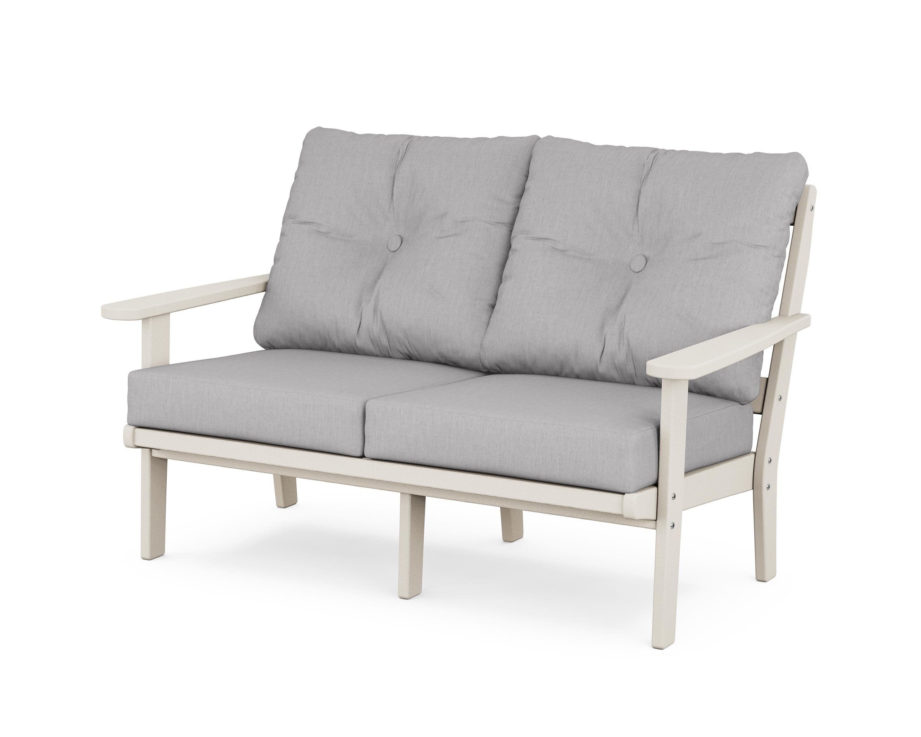 Cape Cod Deep Seating Loveseat in Sand Castle / Granite