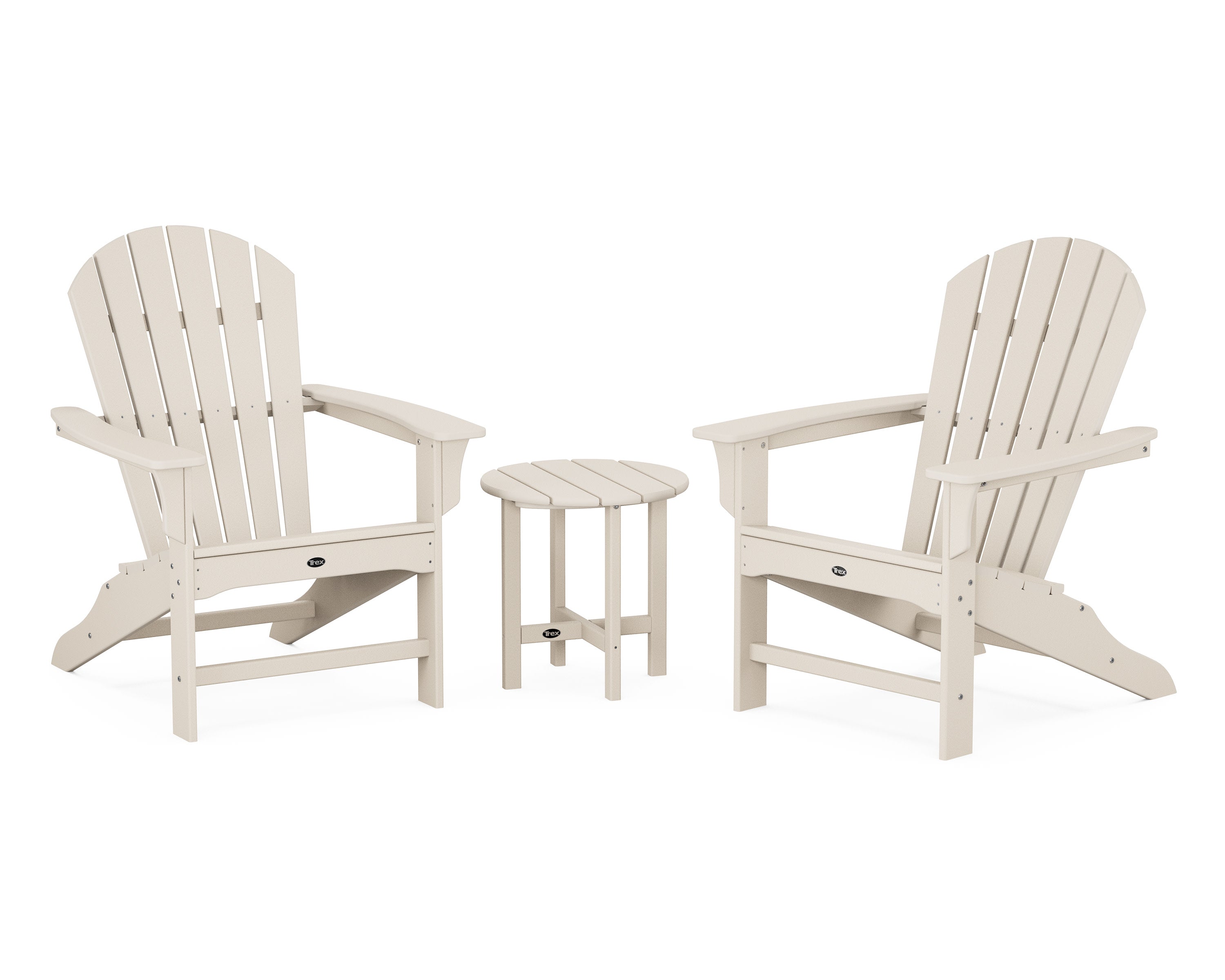 Yacht Club Shellback 3-Piece Adirondack Set in Sand Castle