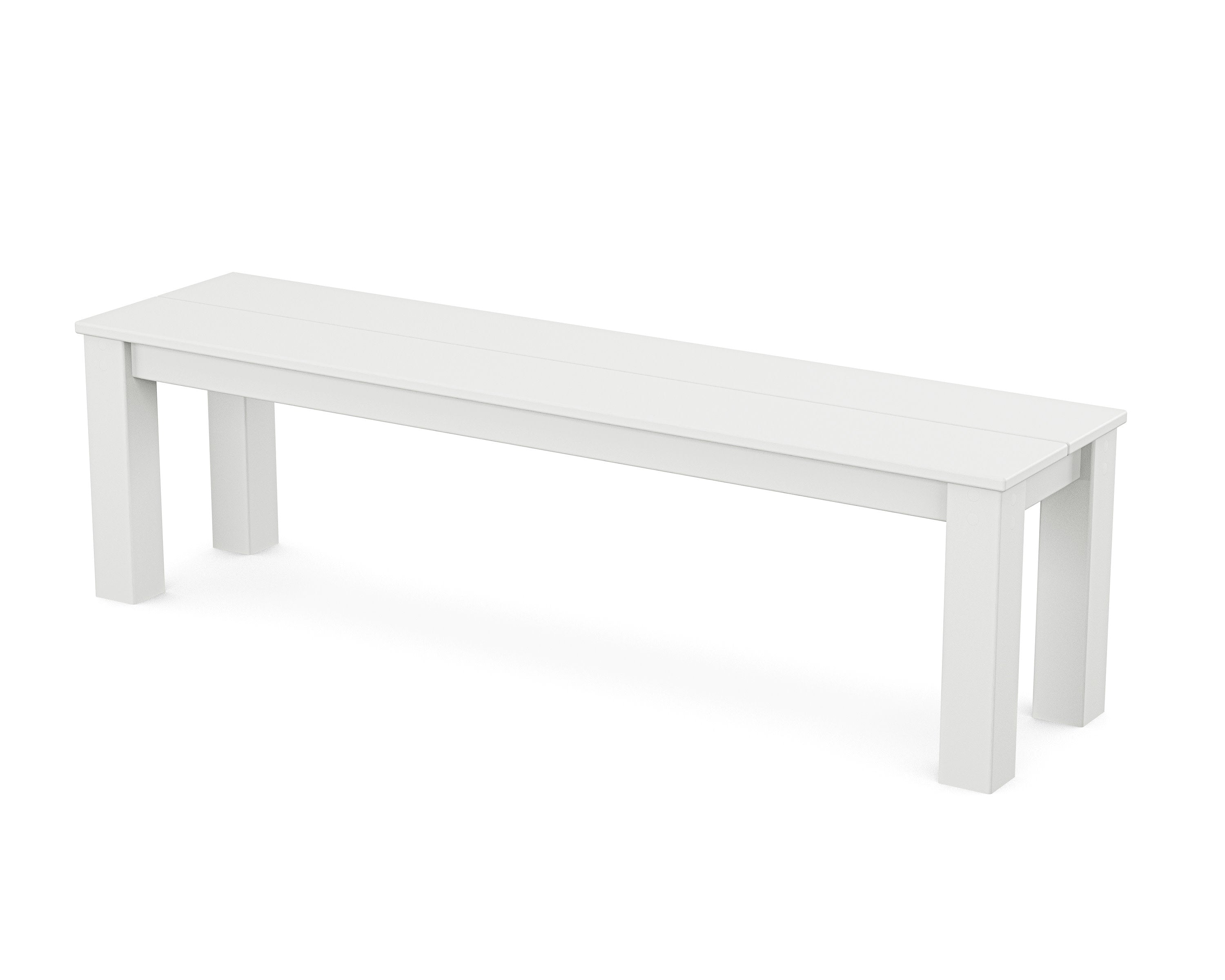 Parsons 60" Bench in Classic White