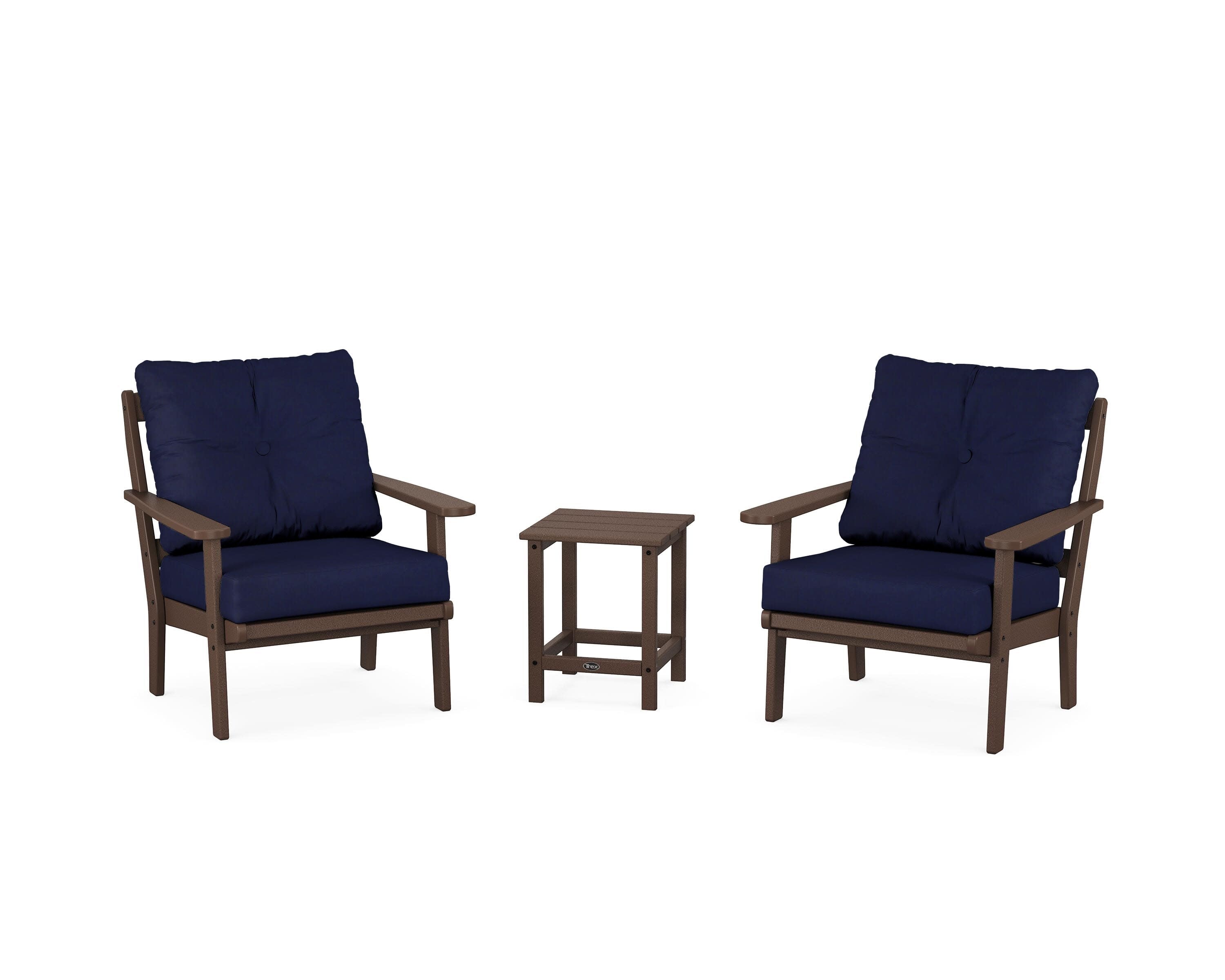 Cape Cod 3-Piece Deep Seating Set in Vintage Lantern / Navy