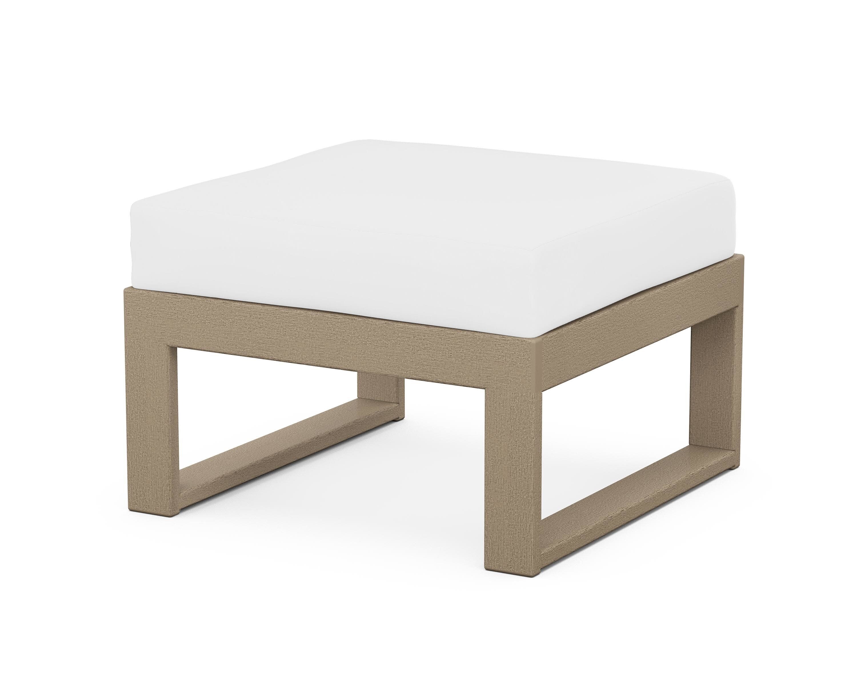 Modular Ottoman - Modern in Vintage Sahara / Natural