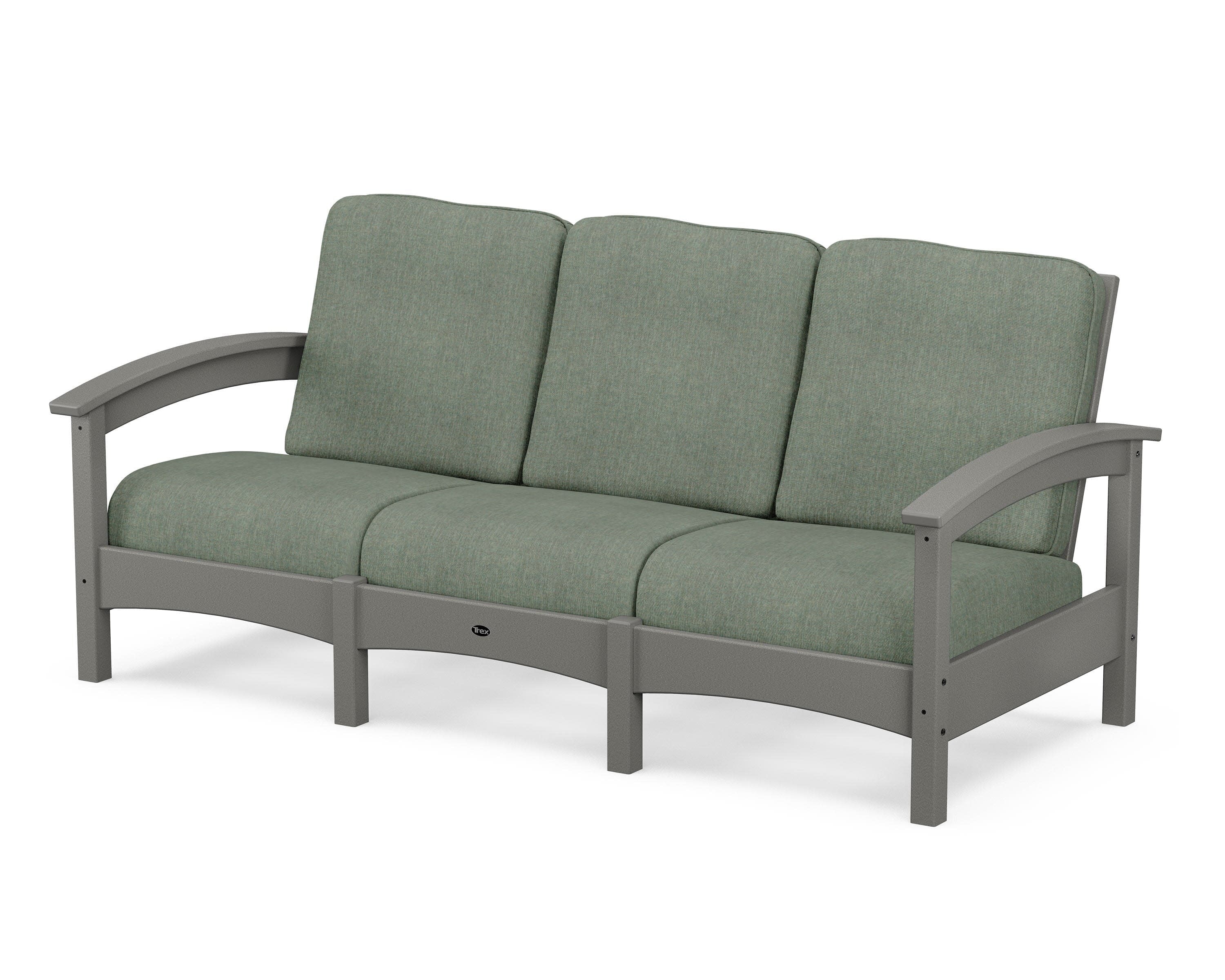 Rockport Club Sofa in Stepping Stone / Cast Sage
