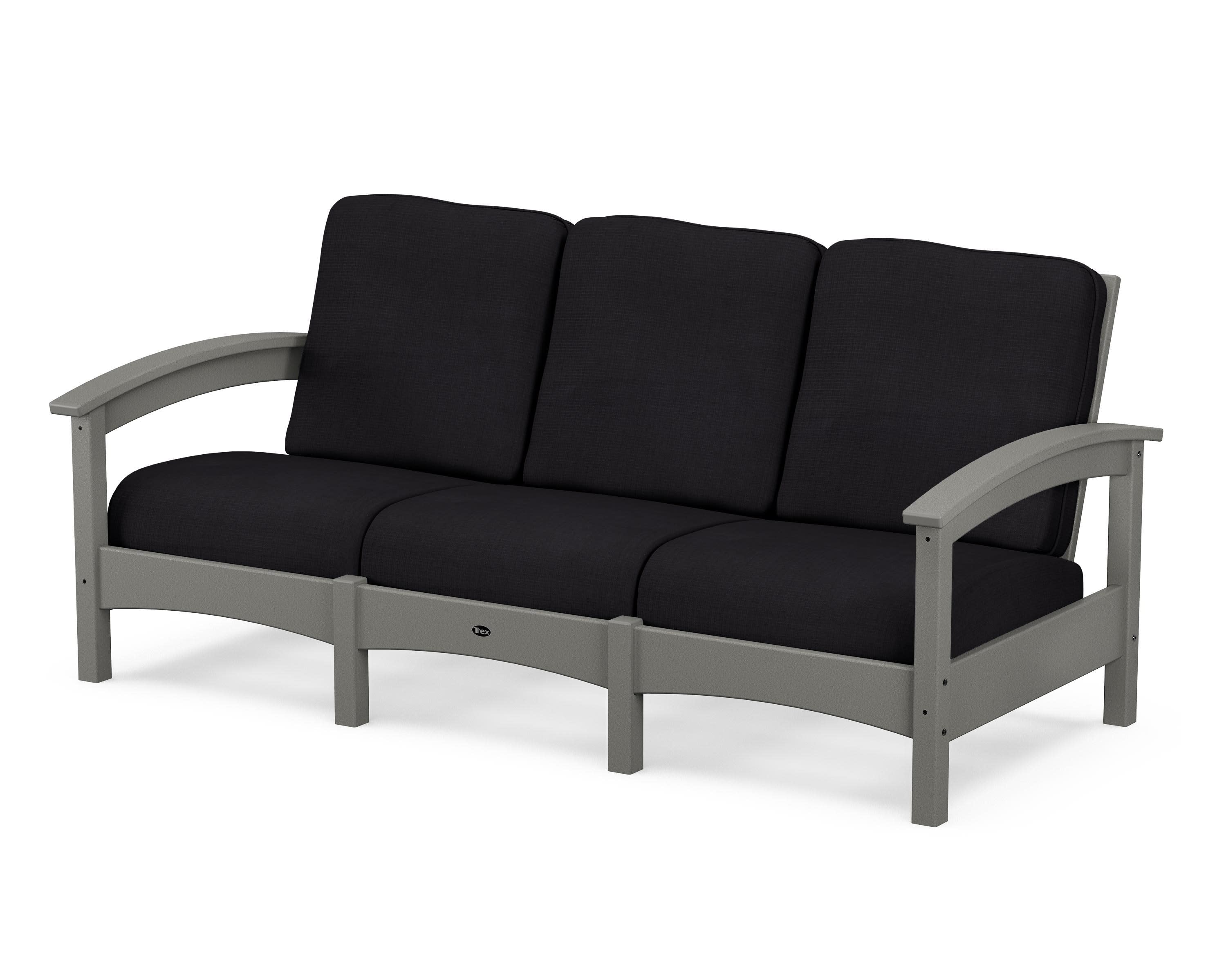 Rockport Club Sofa in Stepping Stone / Midnight Linen