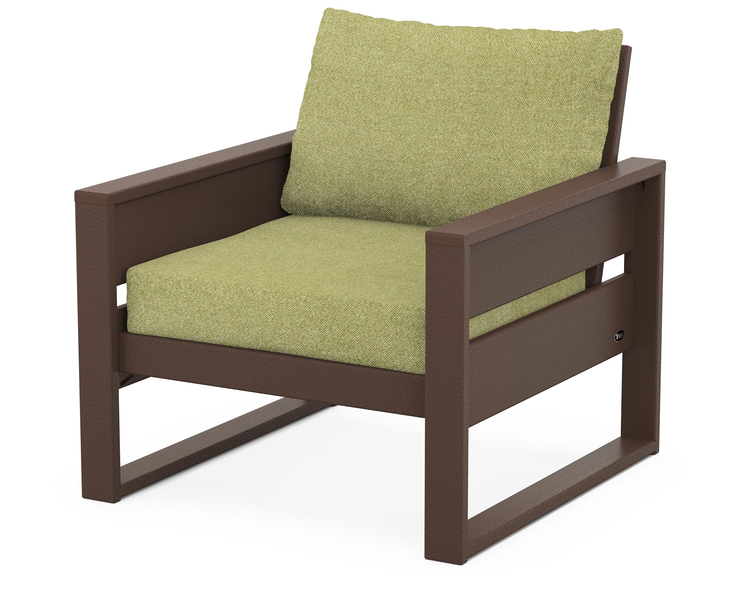 Eastport Club Chair in Vintage Lantern / Chartreuse Boucle