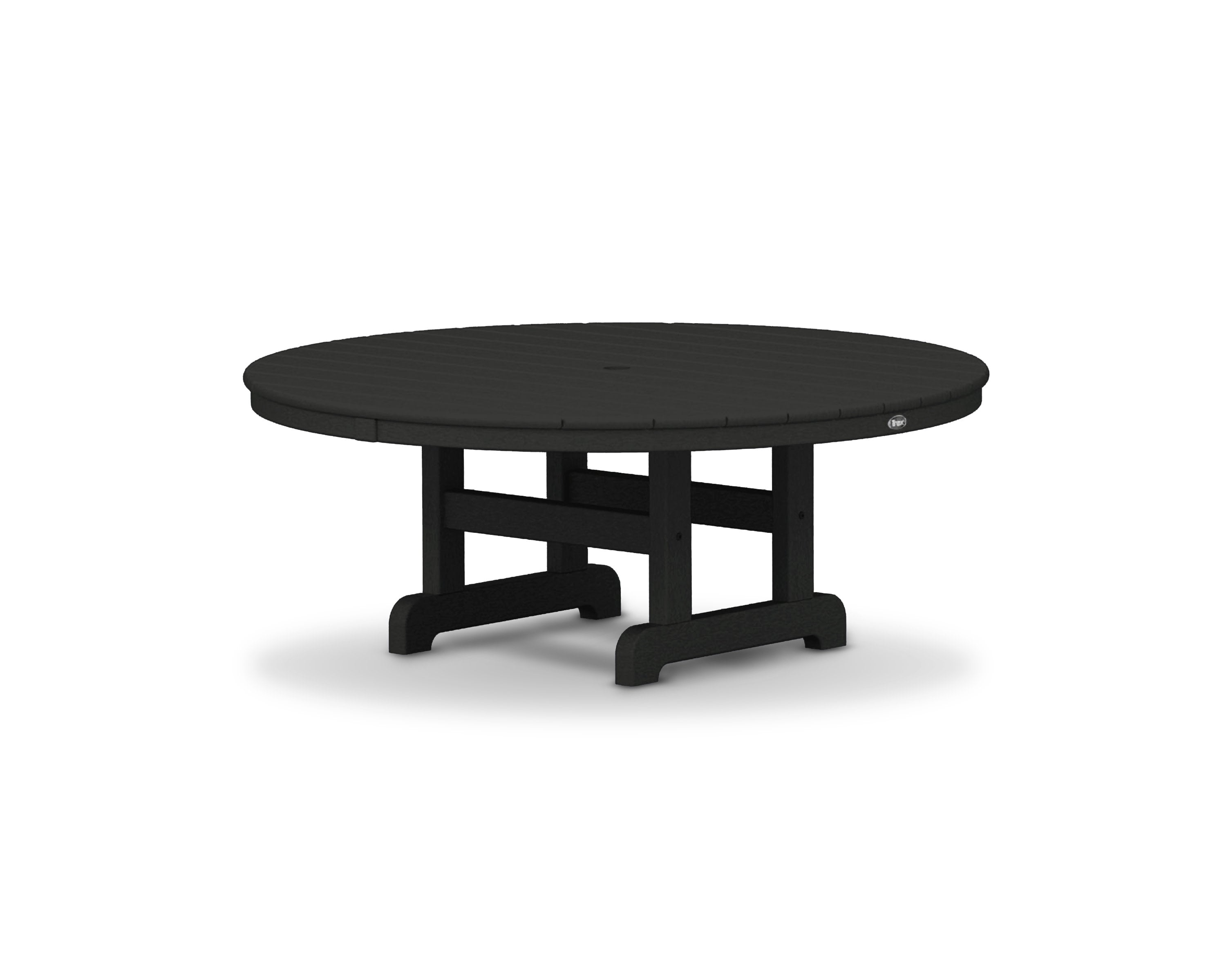 Cape Cod Round 48" Conversation Table in Charcoal Black