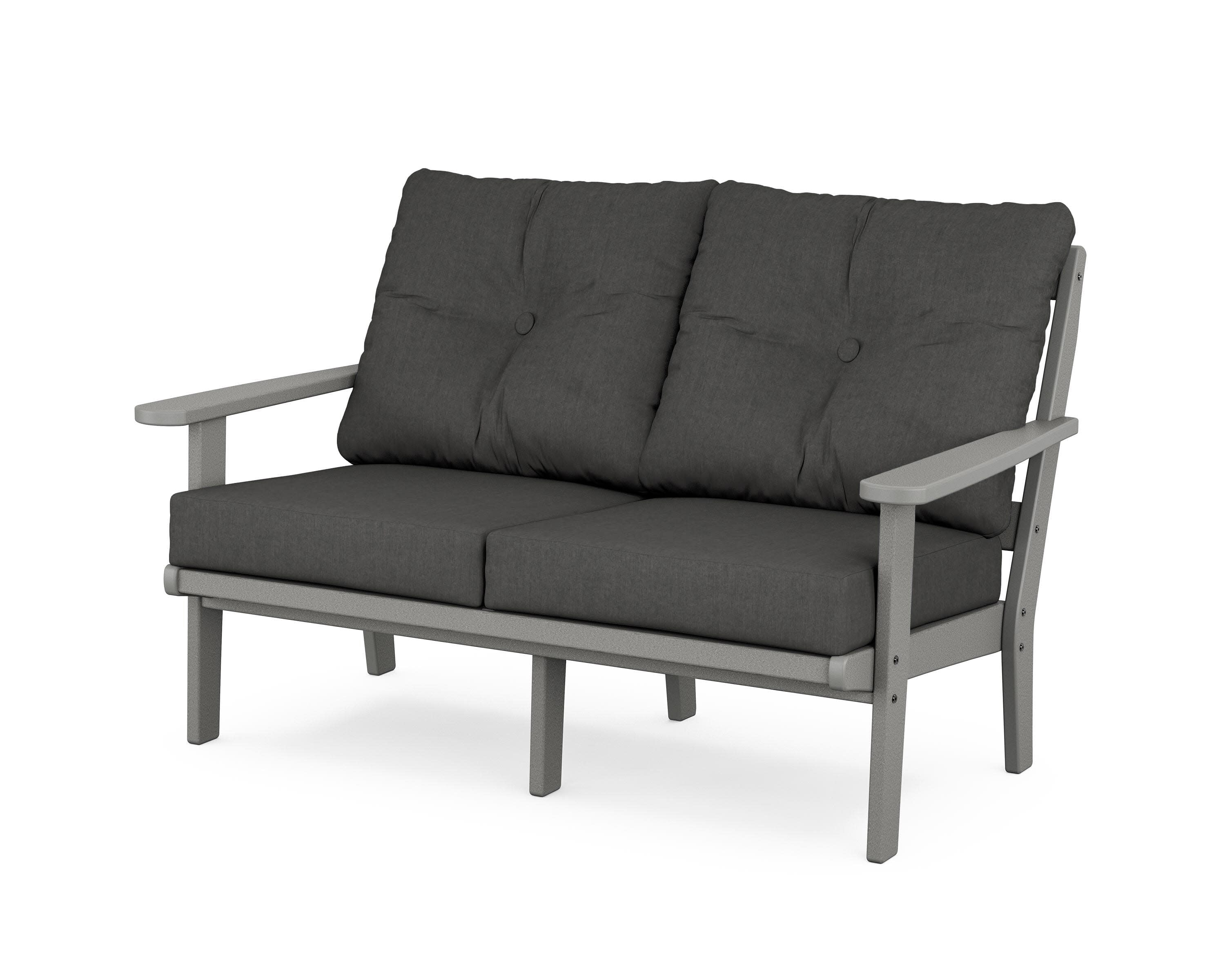 Cape Cod Deep Seating Loveseat in Stepping Stone / Spectrum Carbon