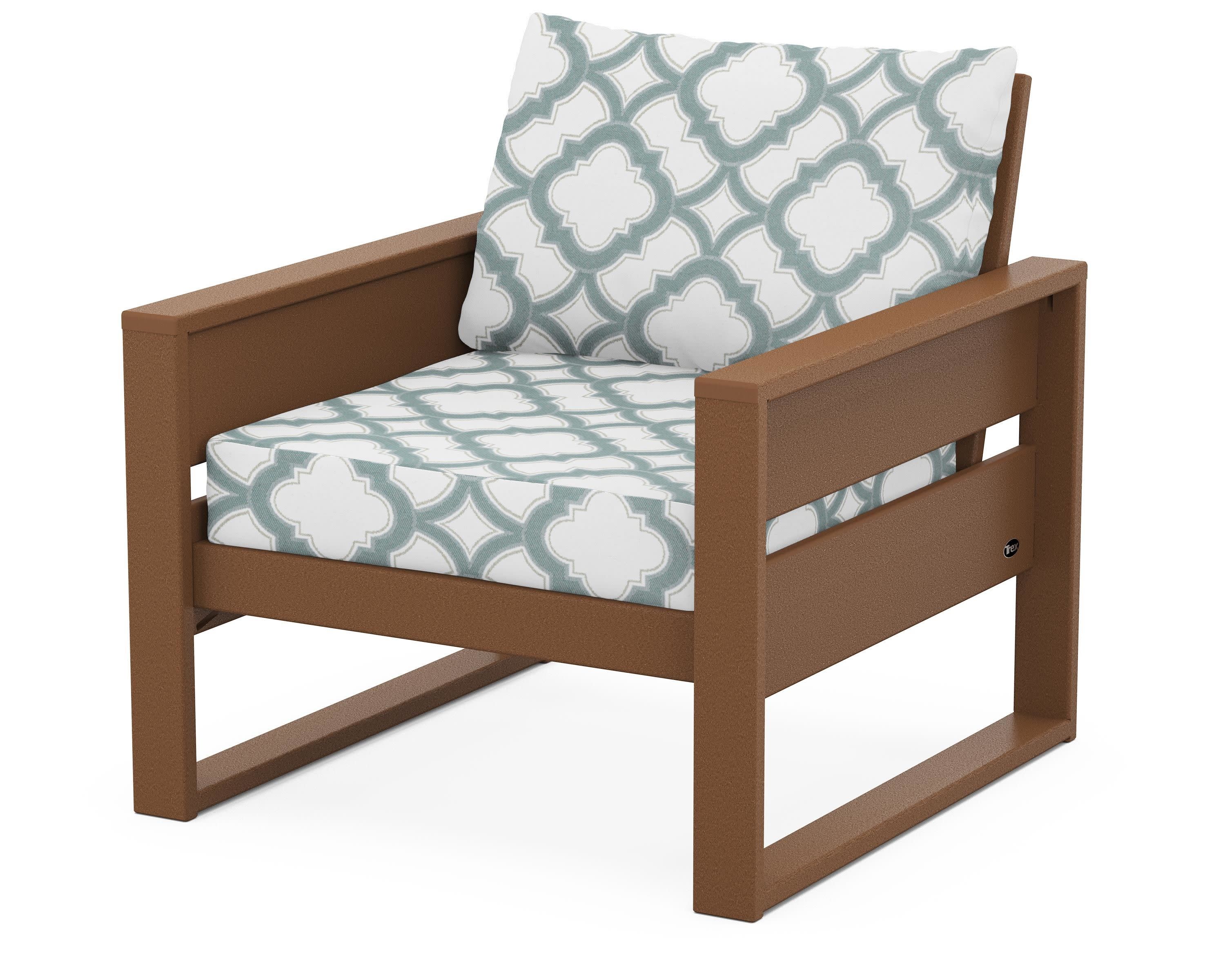 Eastport Club Chair in Tree House / Trellis Glacier Spa