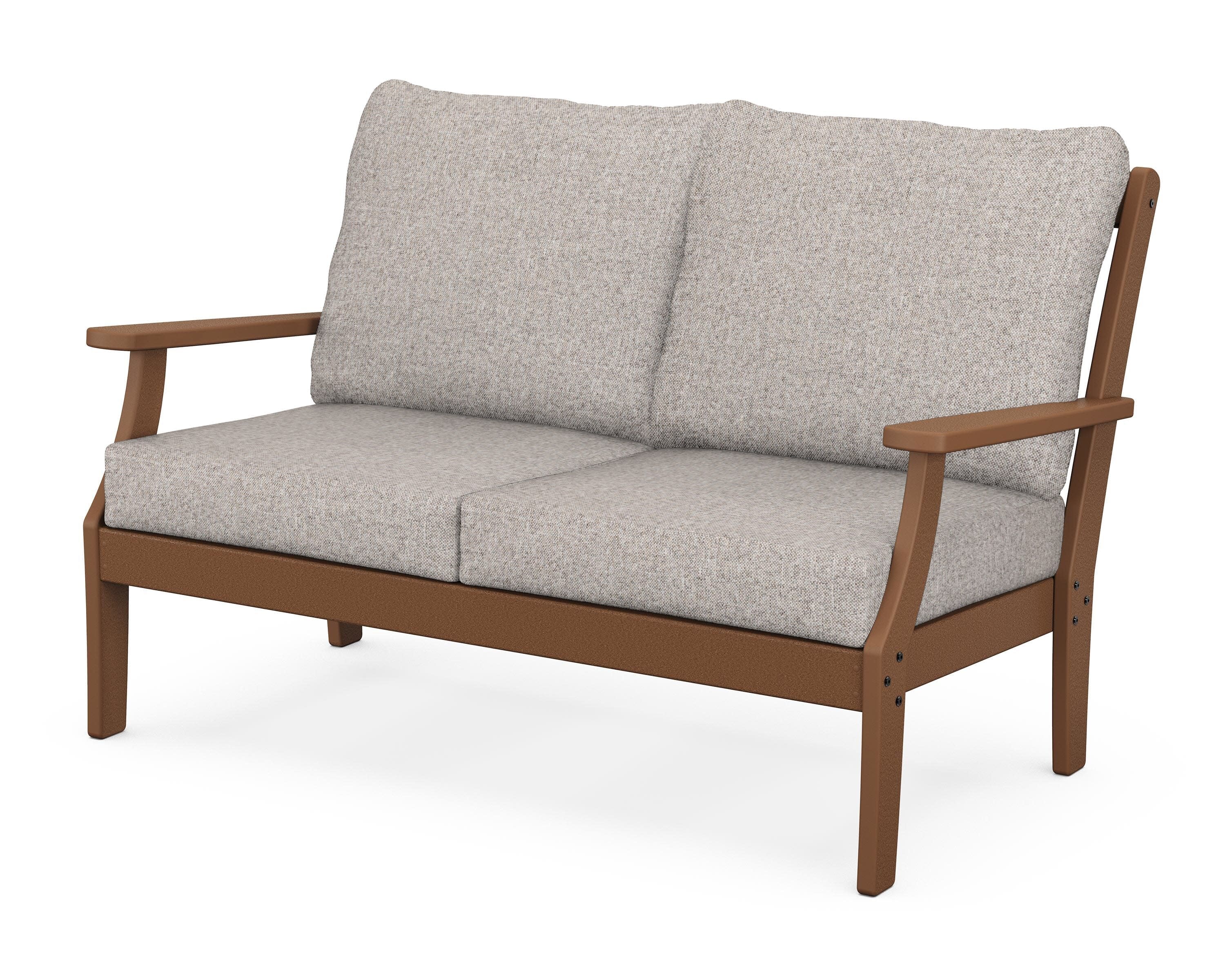 Yacht Club Deep Seating Loveseat in Tree House / Weathered Tweed
