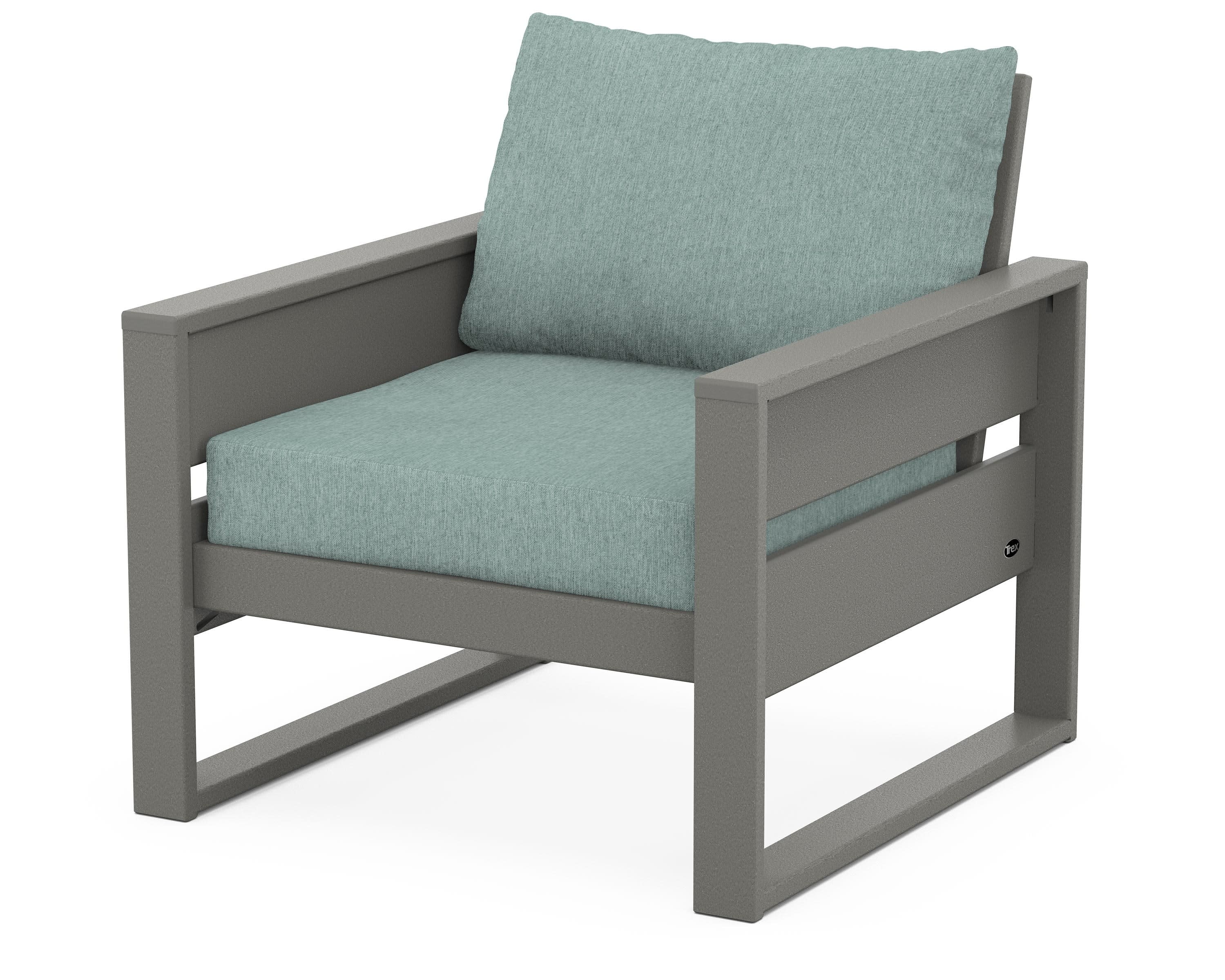Eastport Club Chair in Stepping Stone / Glacier Spa