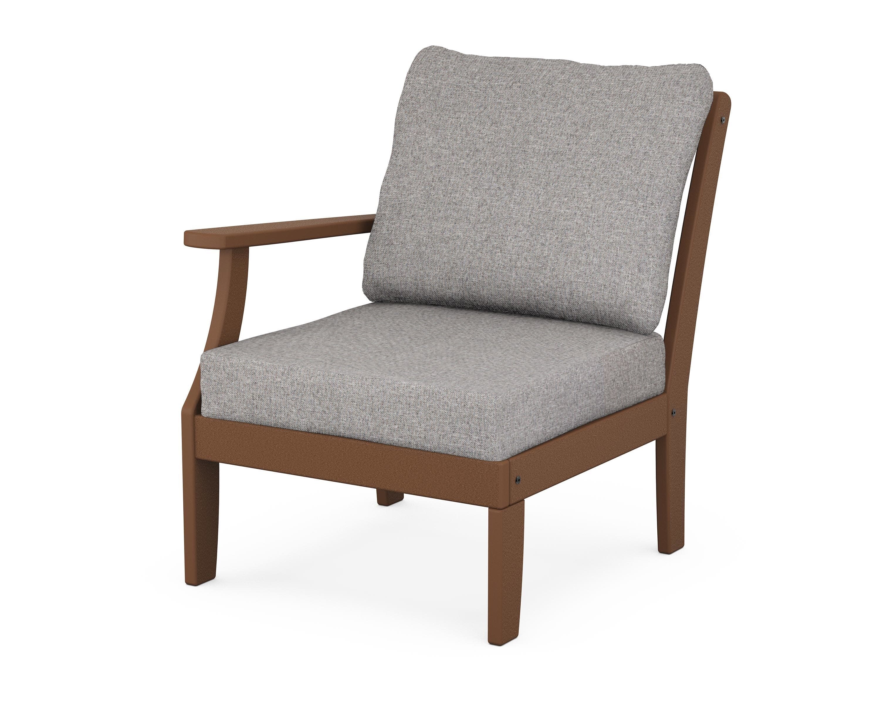 Yacht Club Modular Left Arm Chair in Tree House / Grey Mist