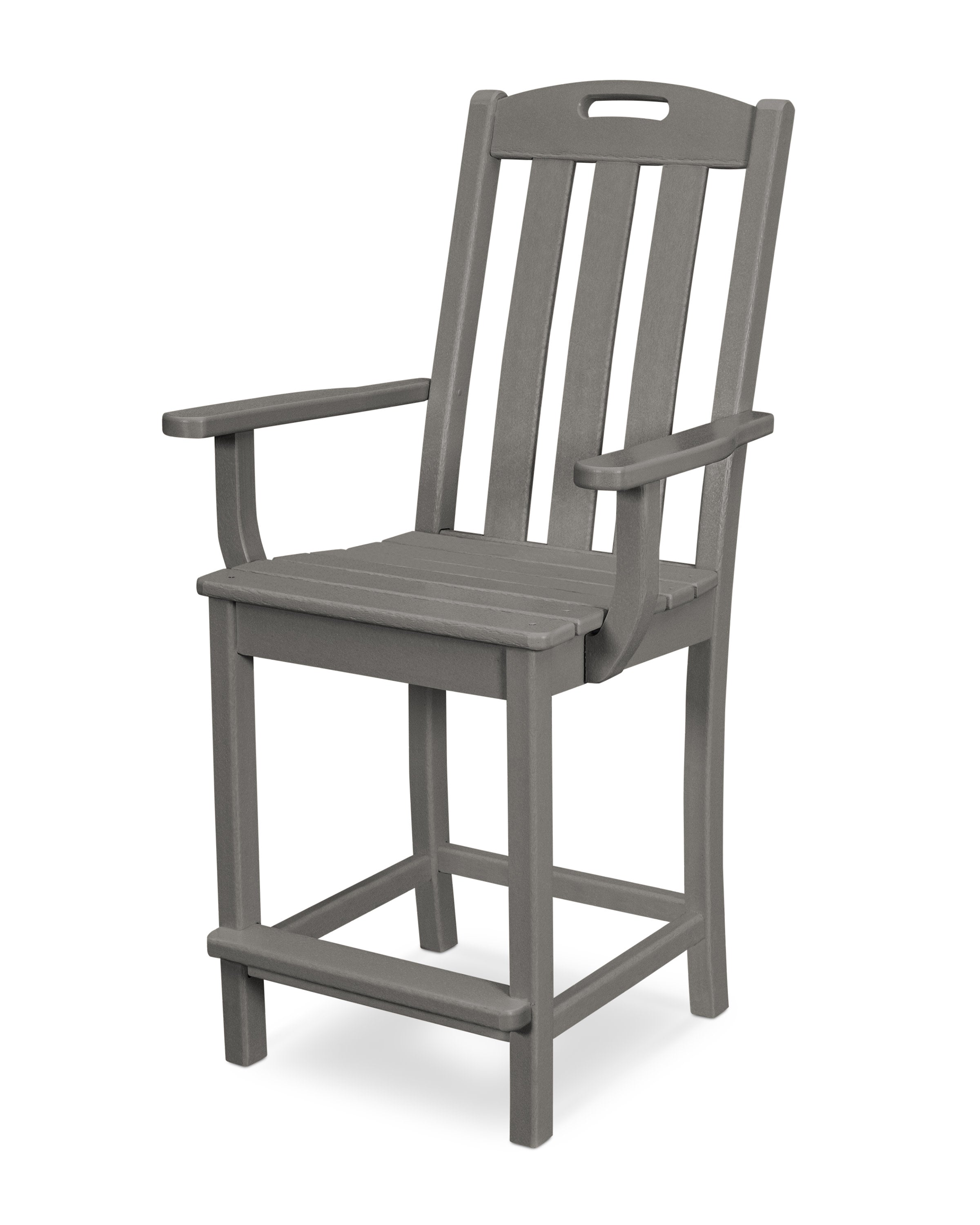 Yacht Club Counter Arm Chair in Stepping Stone
