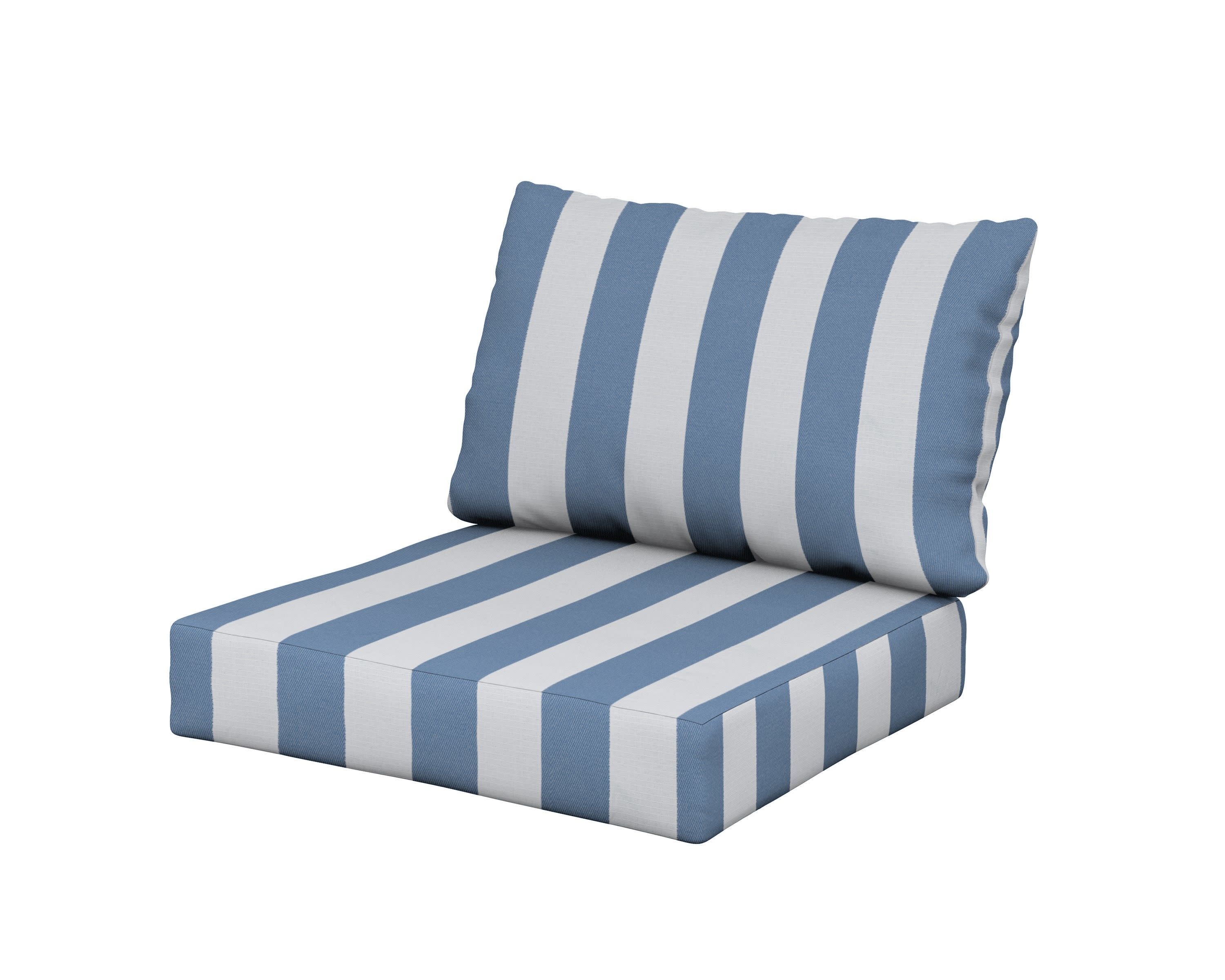 Modular Cushion in Cabana Stripe Sky Blue