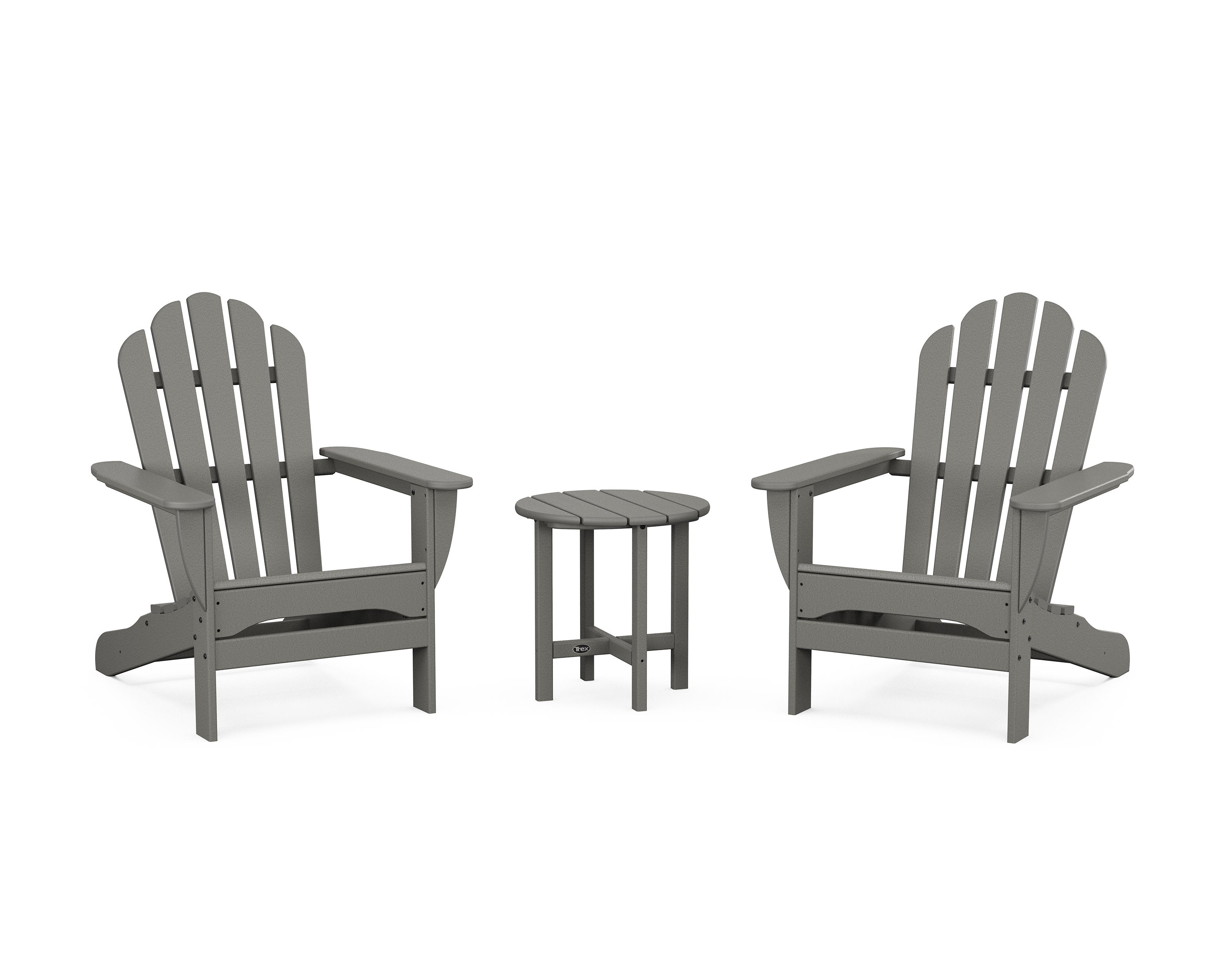 3-Piece Monterey Bay Adirondack Set in Stepping Stone