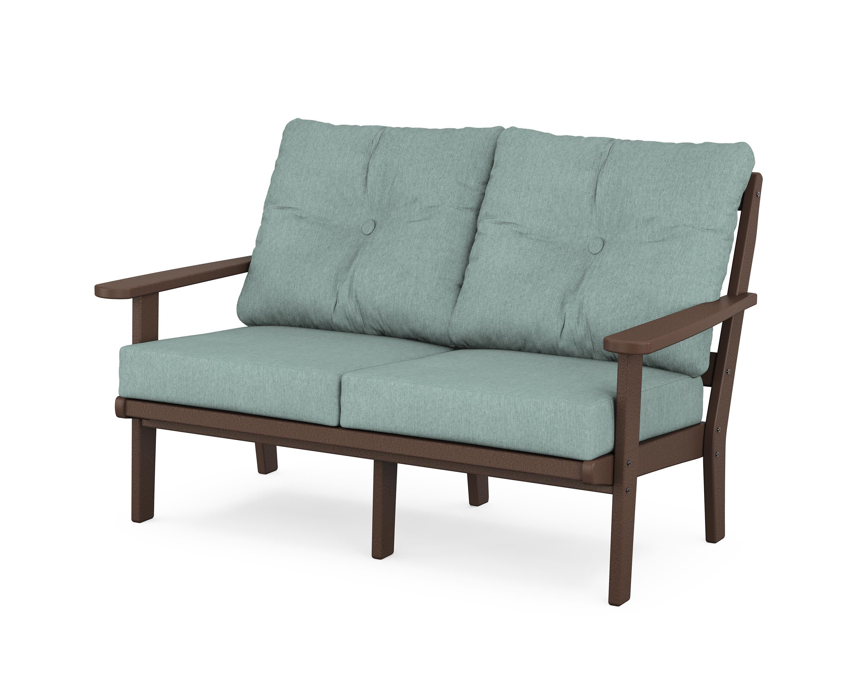 Cape Cod Deep Seating Loveseat in Vintage Lantern / Glacier Spa