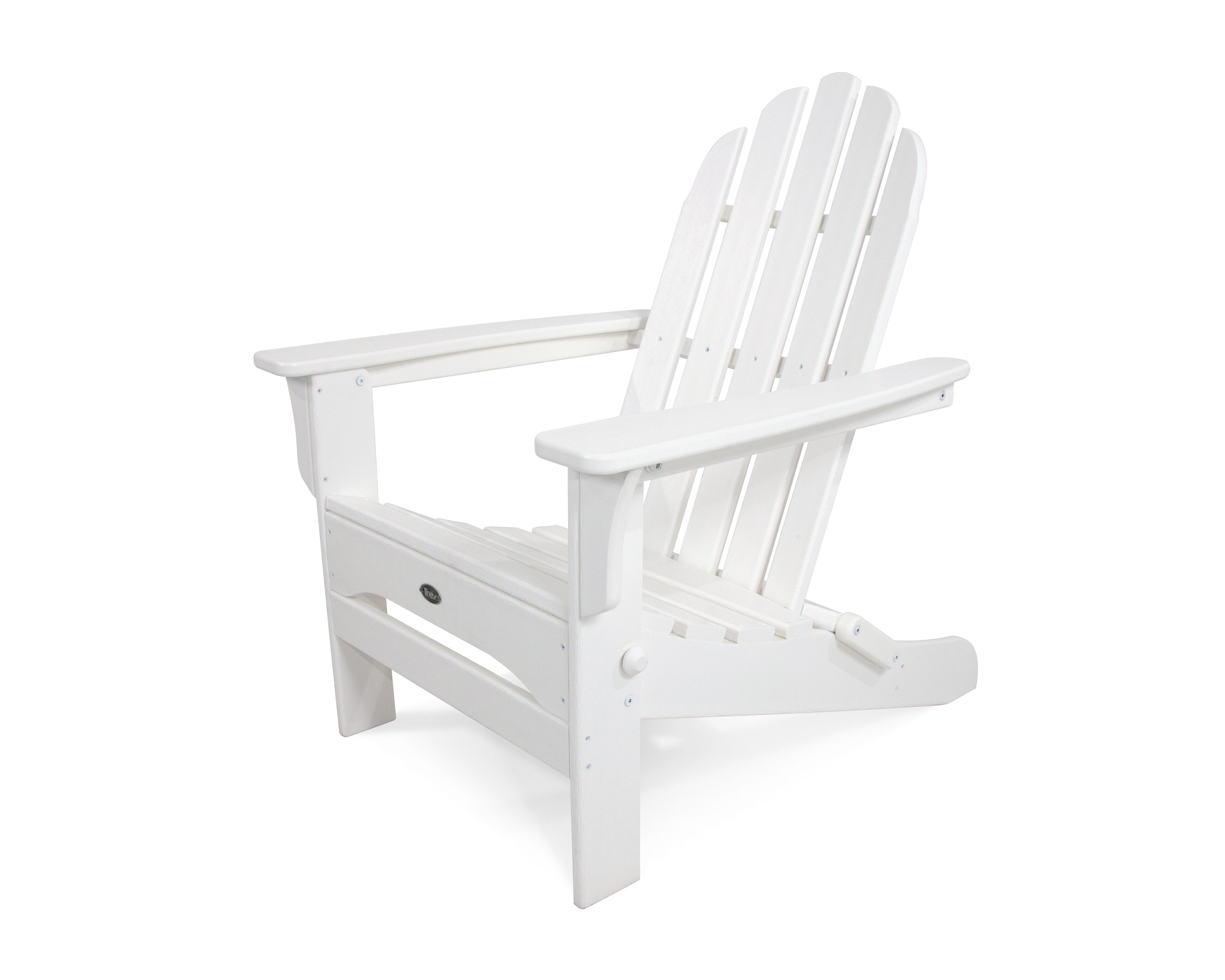 Cape Cod Folding Adirondack in Classic White