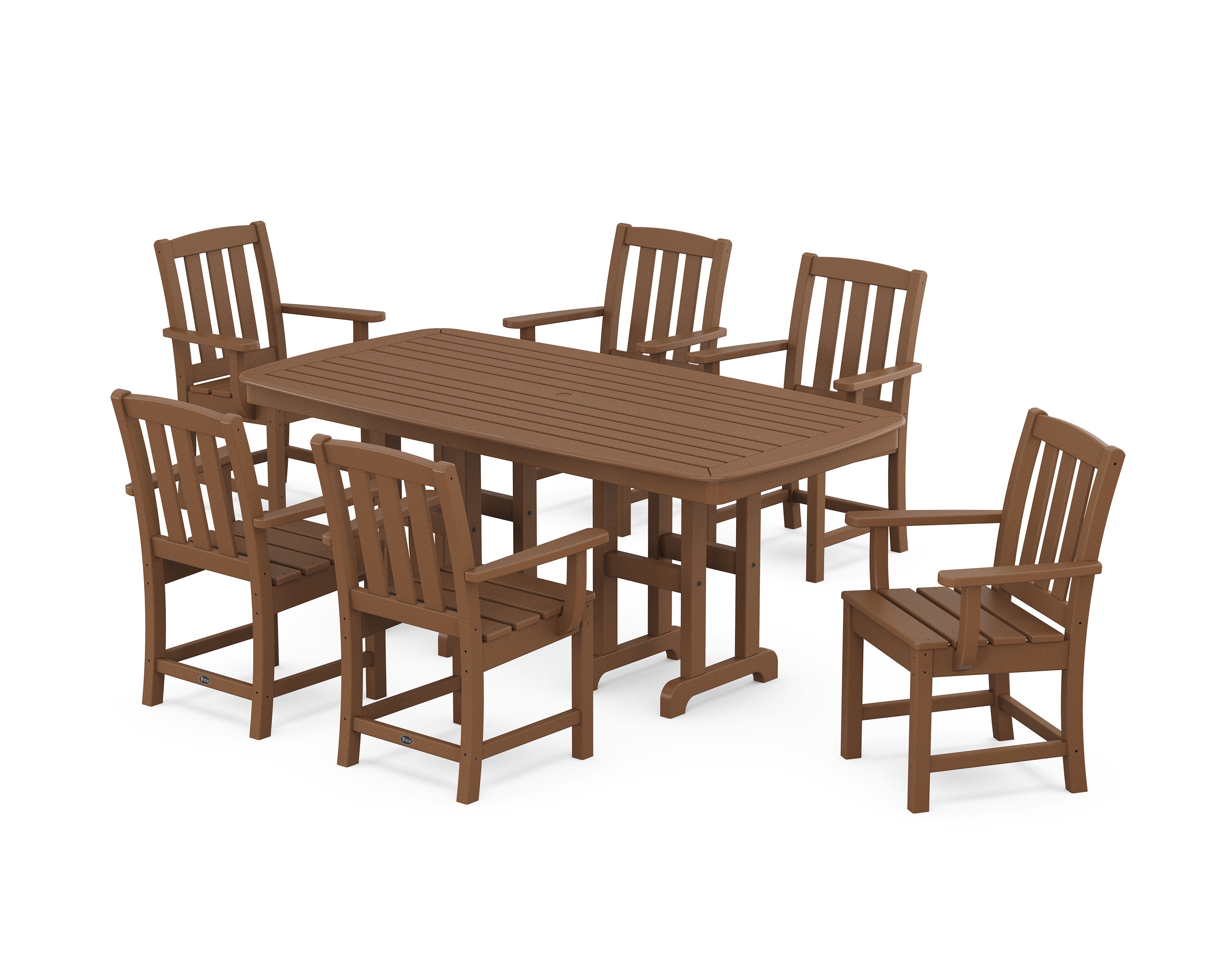 Cape Cod Arm Chair 7-Piece Dining Set in Tree House