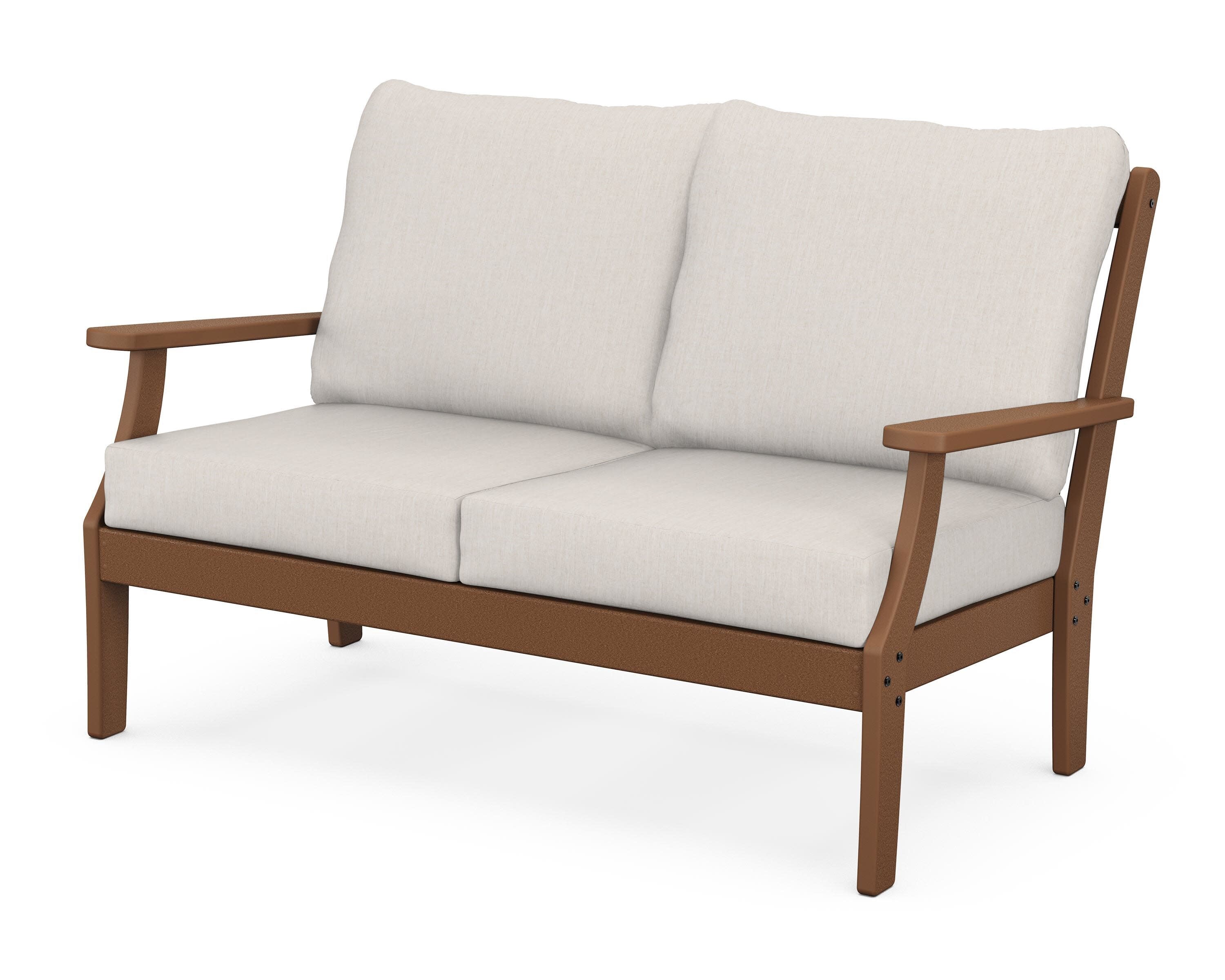 Yacht Club Deep Seating Loveseat in Tree House / Cast Ash