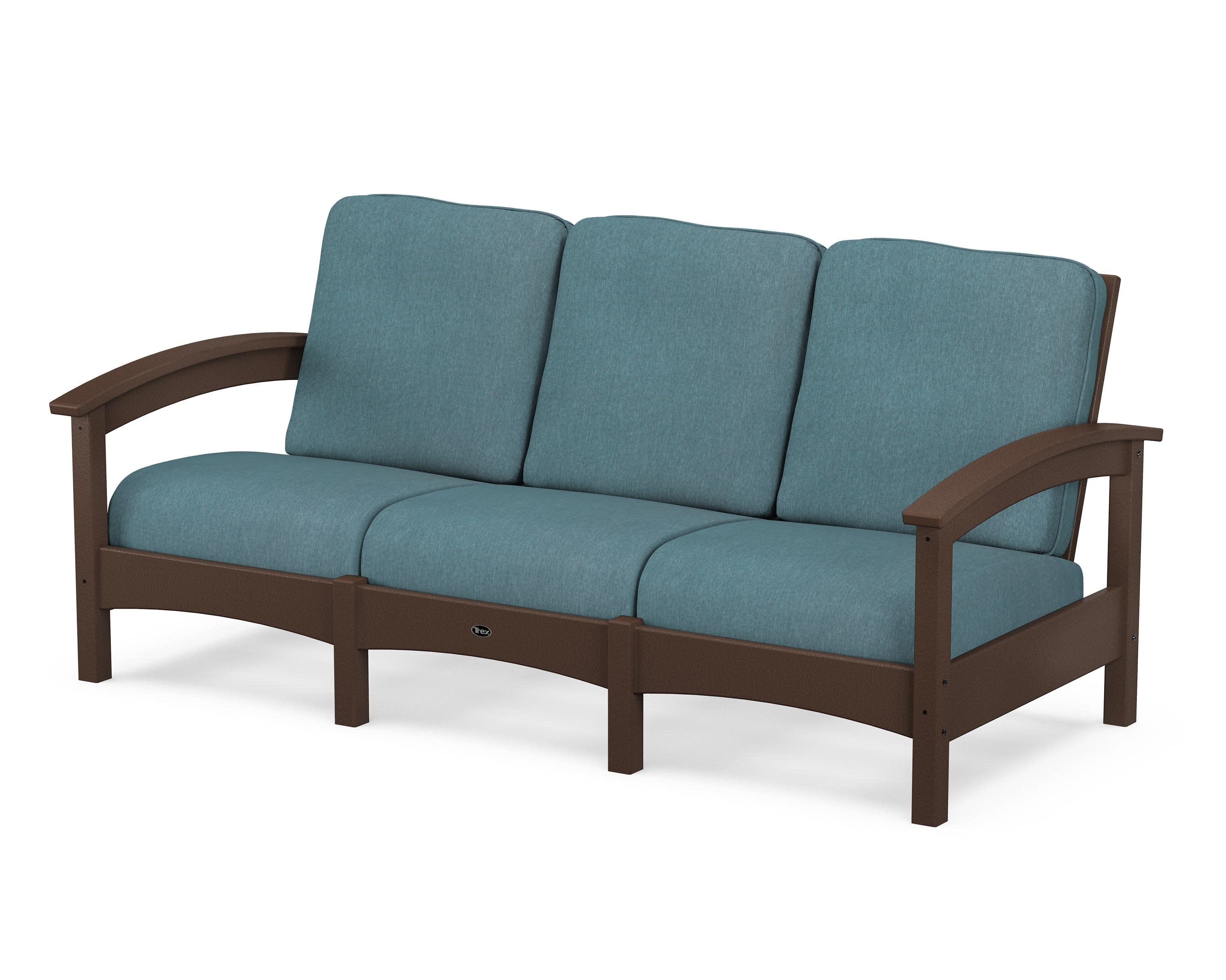 Rockport Club Sofa in Vintage Lantern / Ocean Teal