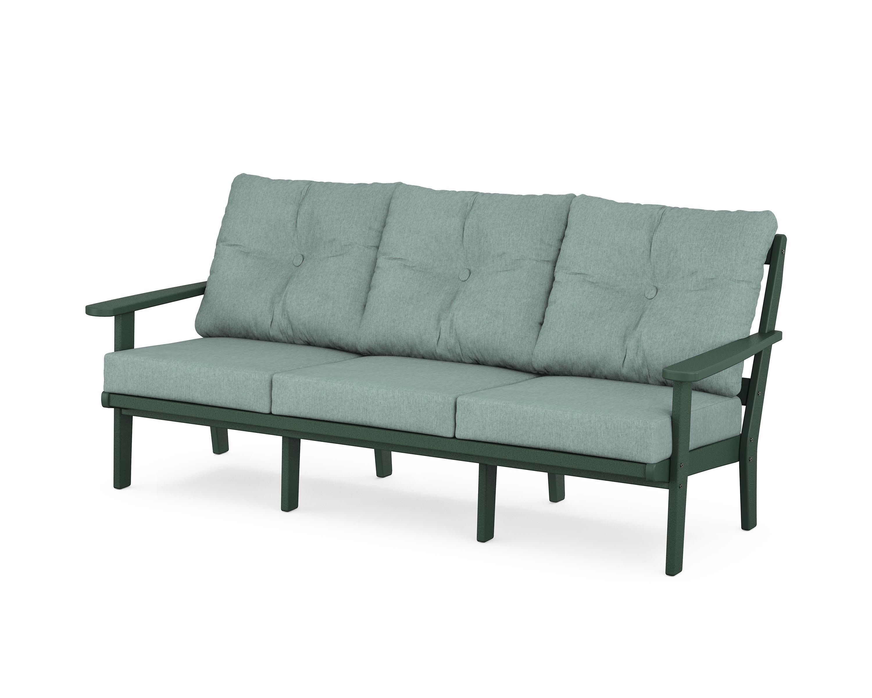 Cape Cod Deep Seating Sofa in Rainforest Canopy / Glacier Spa