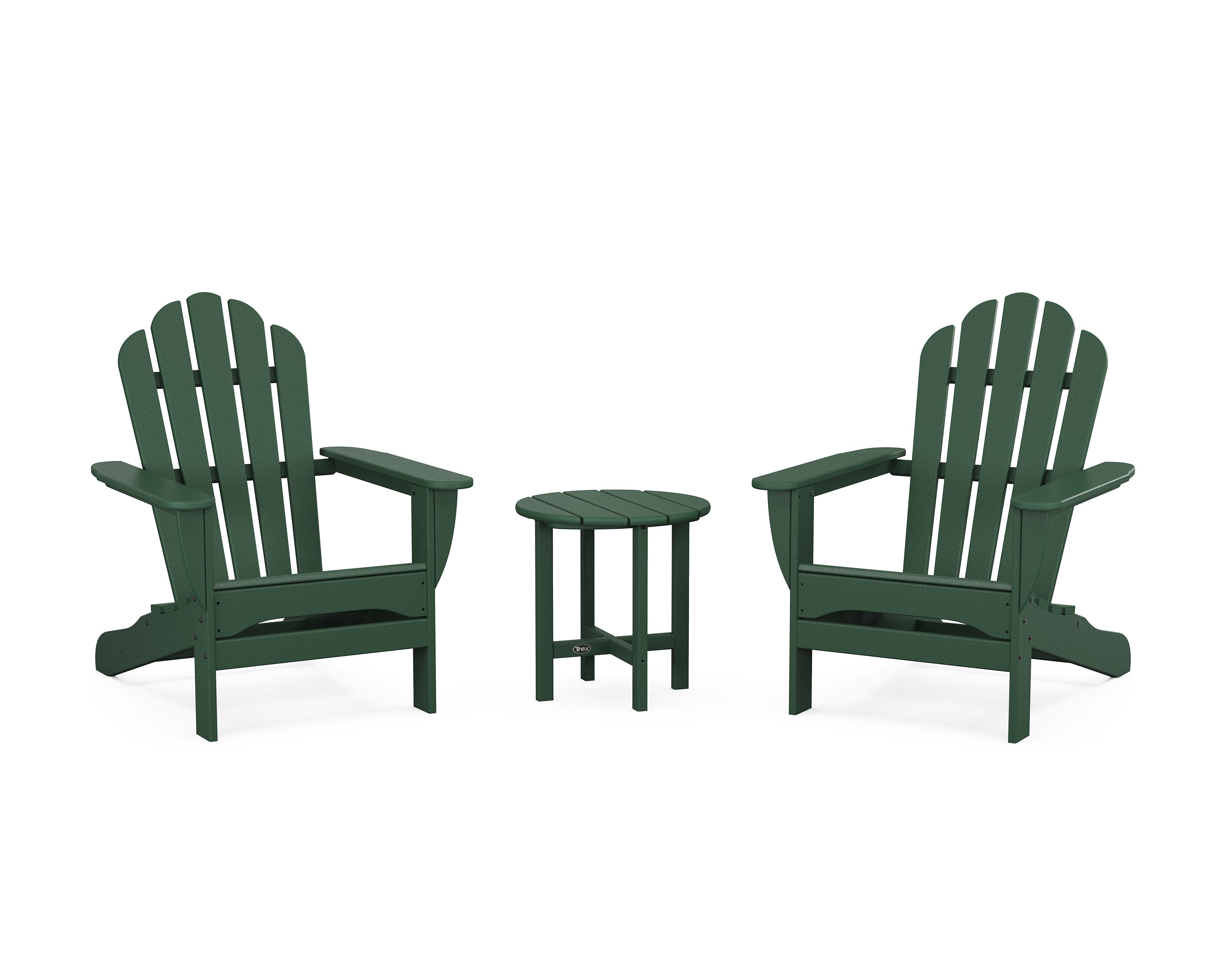 3-Piece Monterey Bay Adirondack Set in Rainforest Canopy