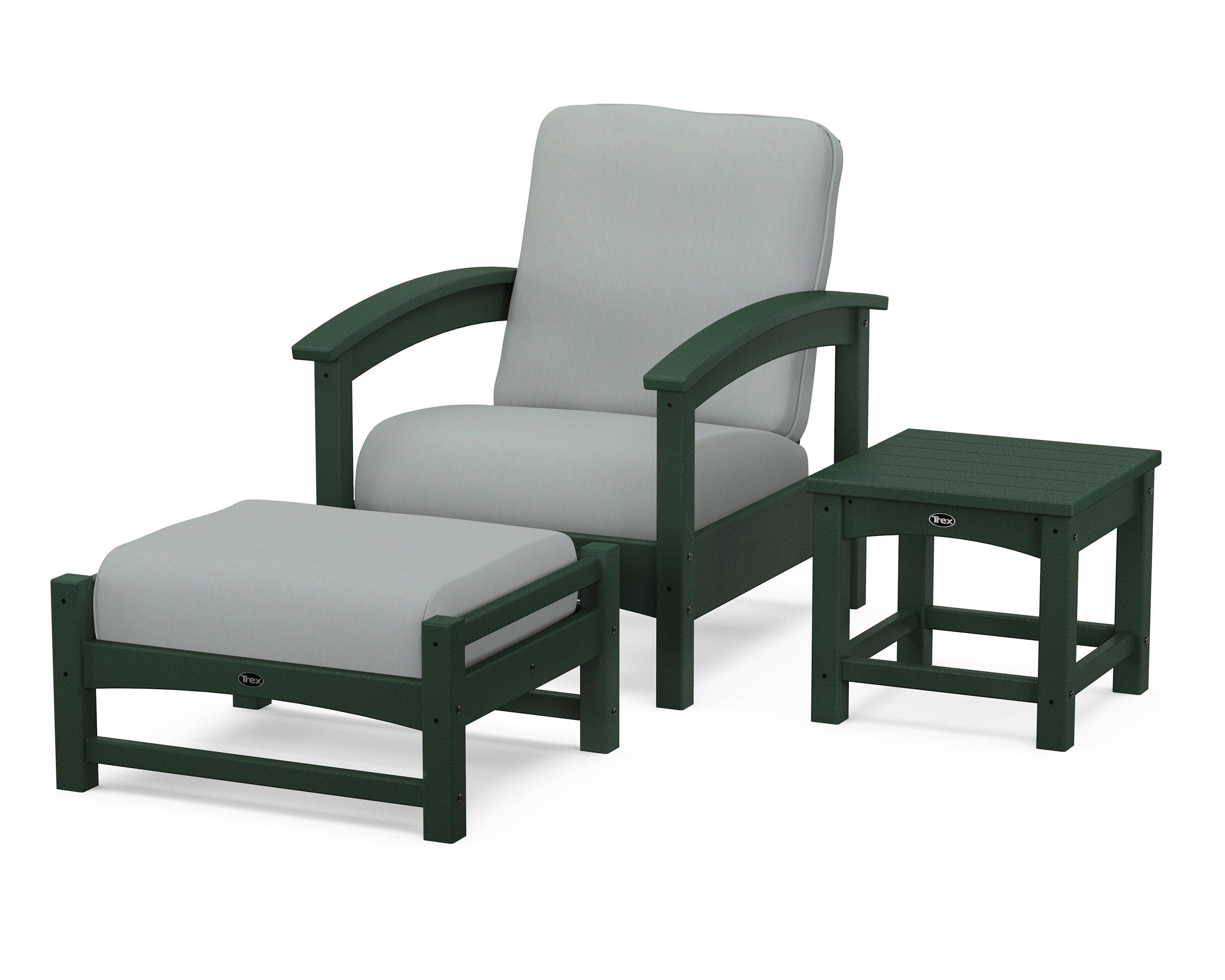 Rockport 3-Piece Deep Seating Set in Rainforest Canopy / Spa