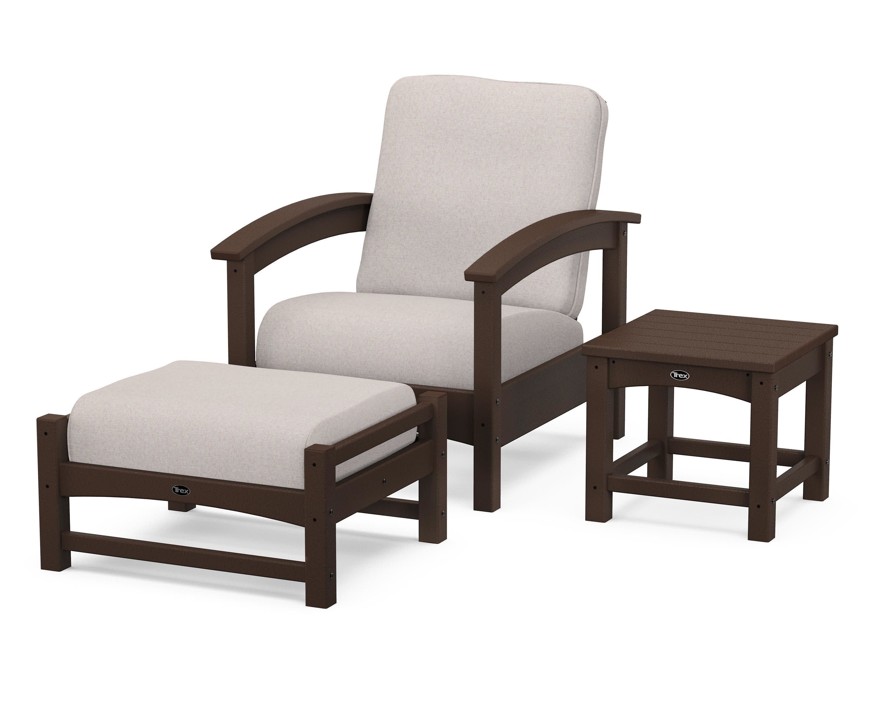 Rockport 3-Piece Deep Seating Set in Vintage Lantern / Dune Burlap