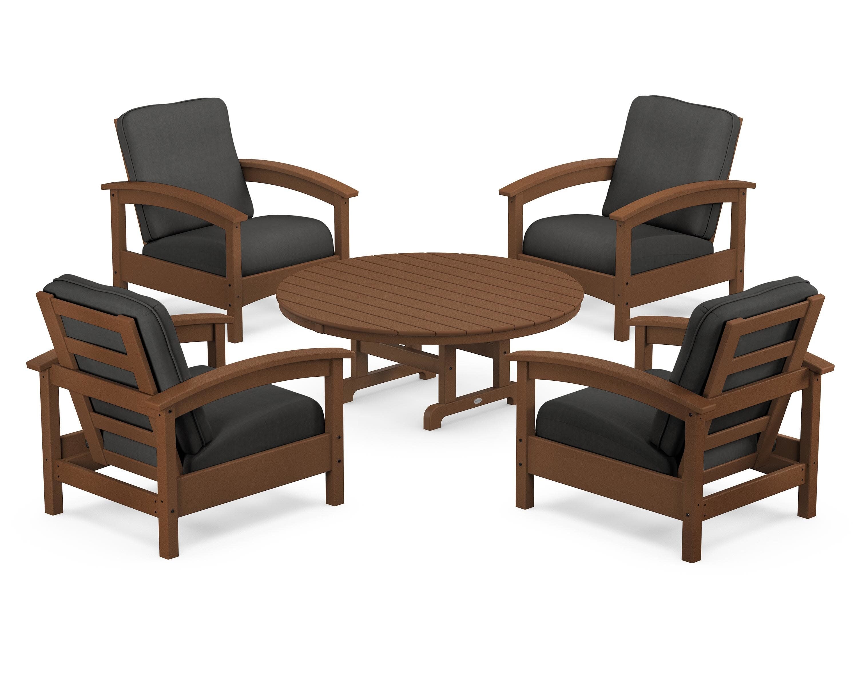 Rockport 5-Piece Deep Seating Set in Tree House / Spectrum Carbon