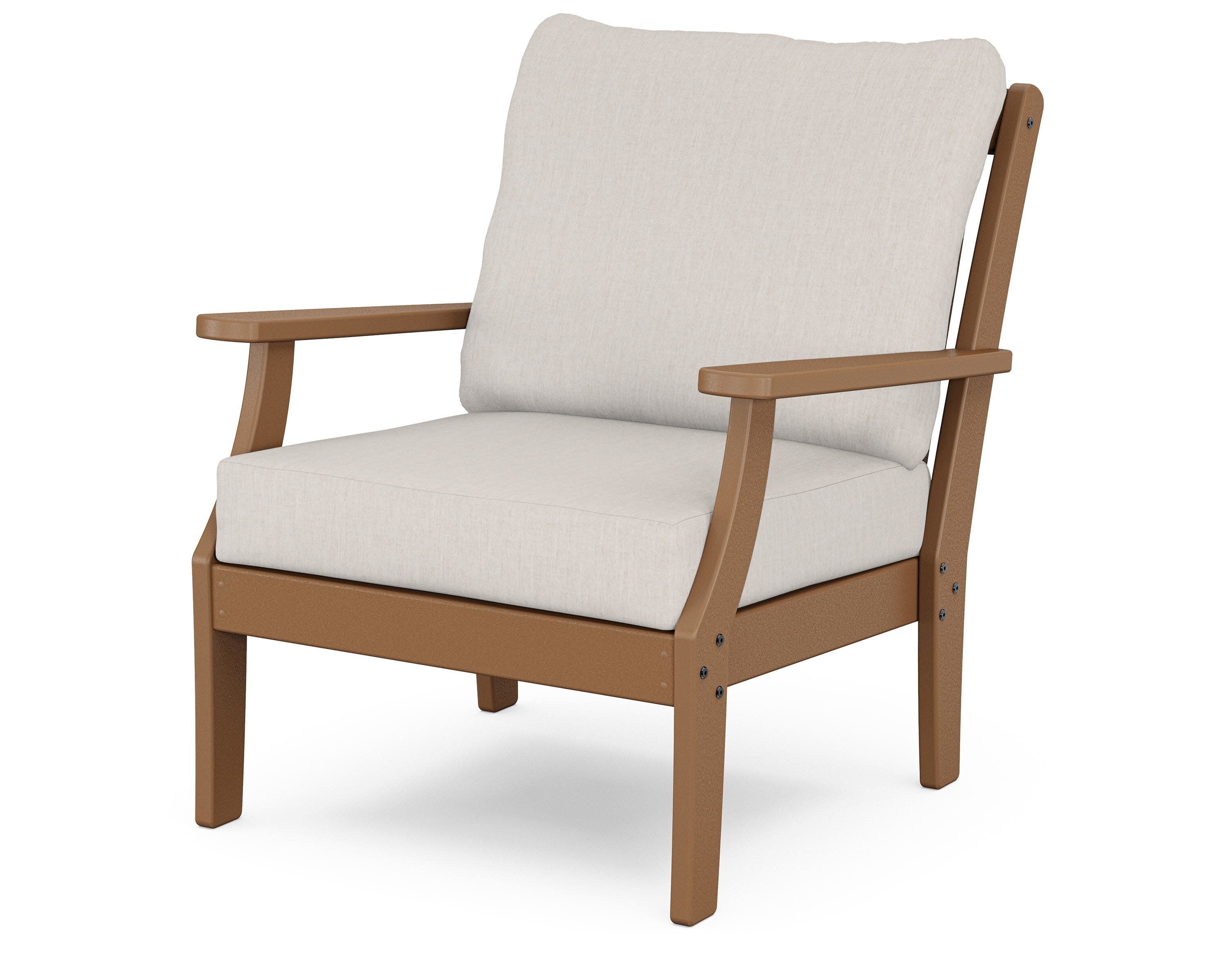 Yacht Club Deep Seating Chair in Tree House / Cast Ash