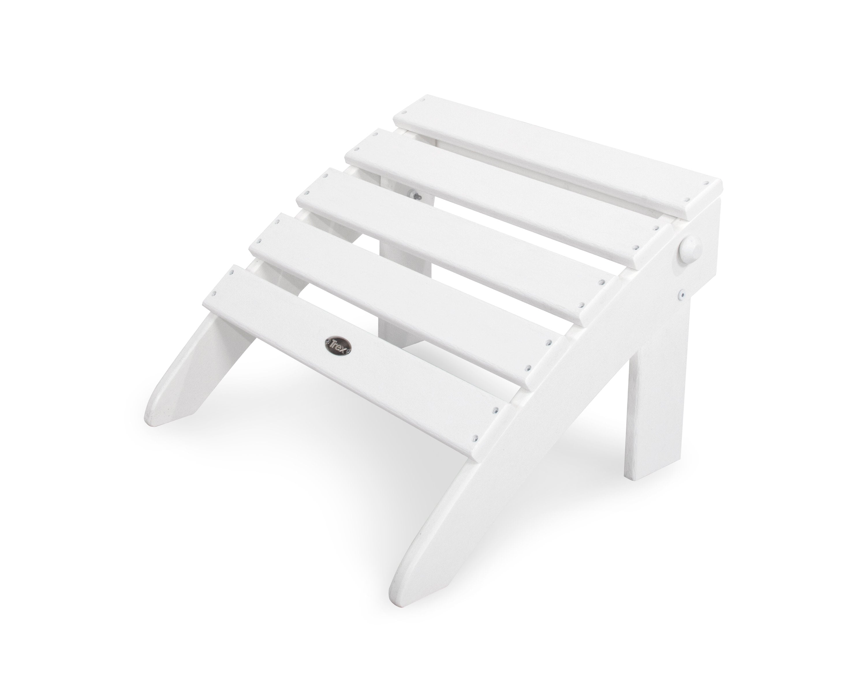 Cape Cod Folding Ottoman in Classic White