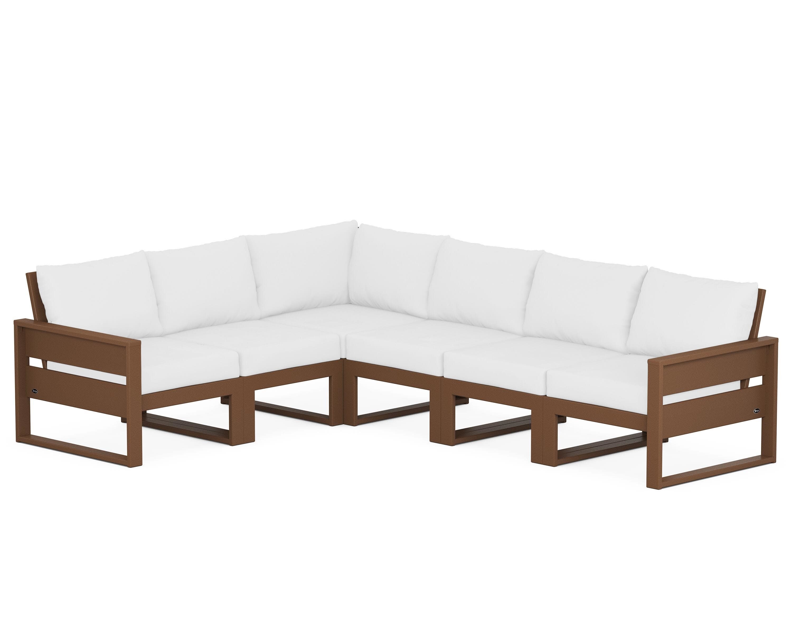 Eastport 6-Piece Sectional in Tree House / Natural