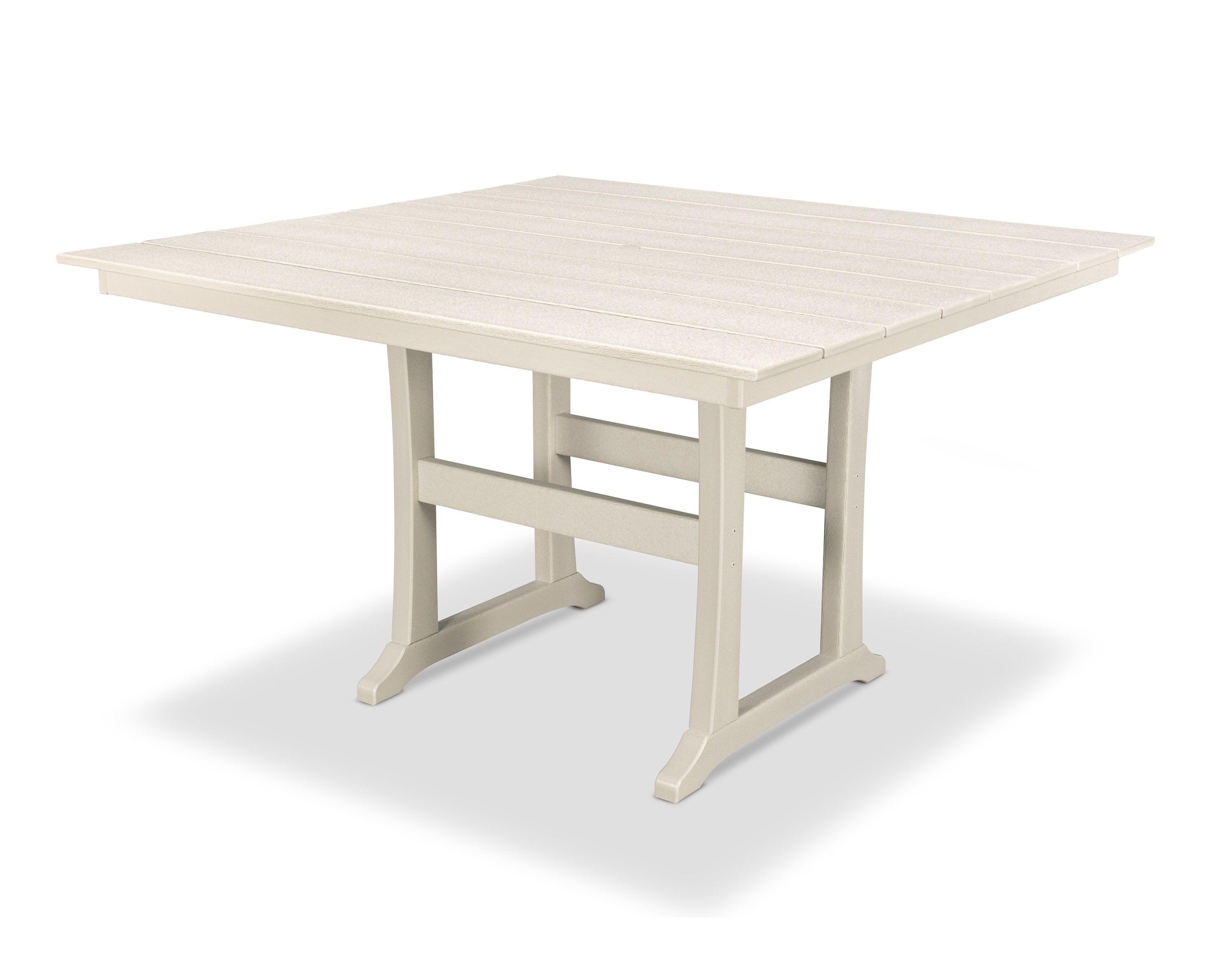 Farmhouse Trestle 59" Counter Table in Sand Castle