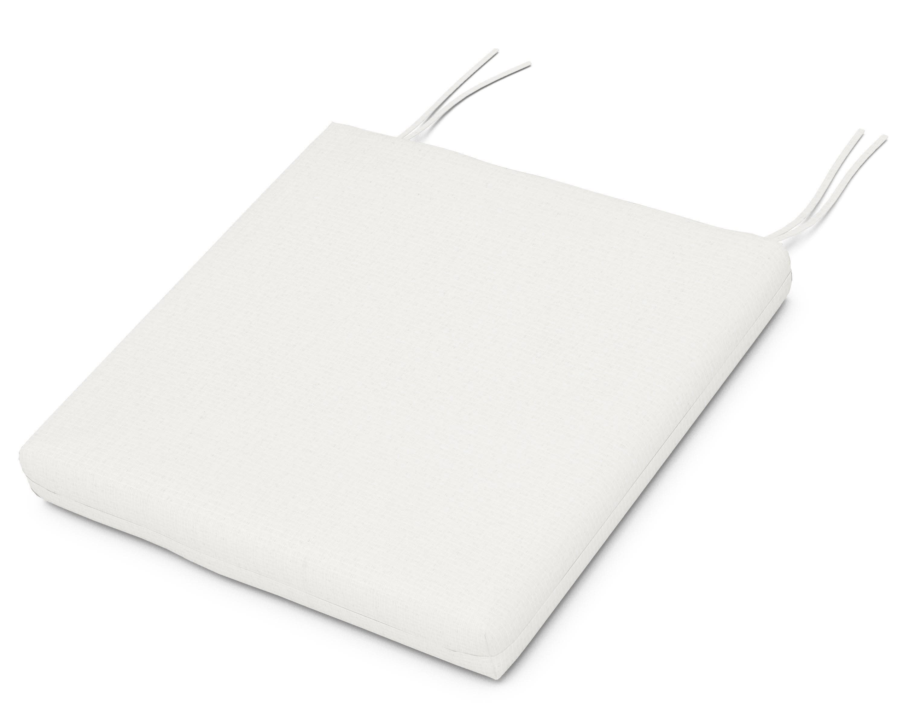 Seat Cushion - 16.25"D x 17.5"W x 2.5"H in Natural Linen